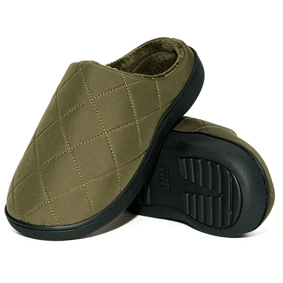 Slip On Waterproof Mens Slippers Closed Toe Slippers for Mens Warm