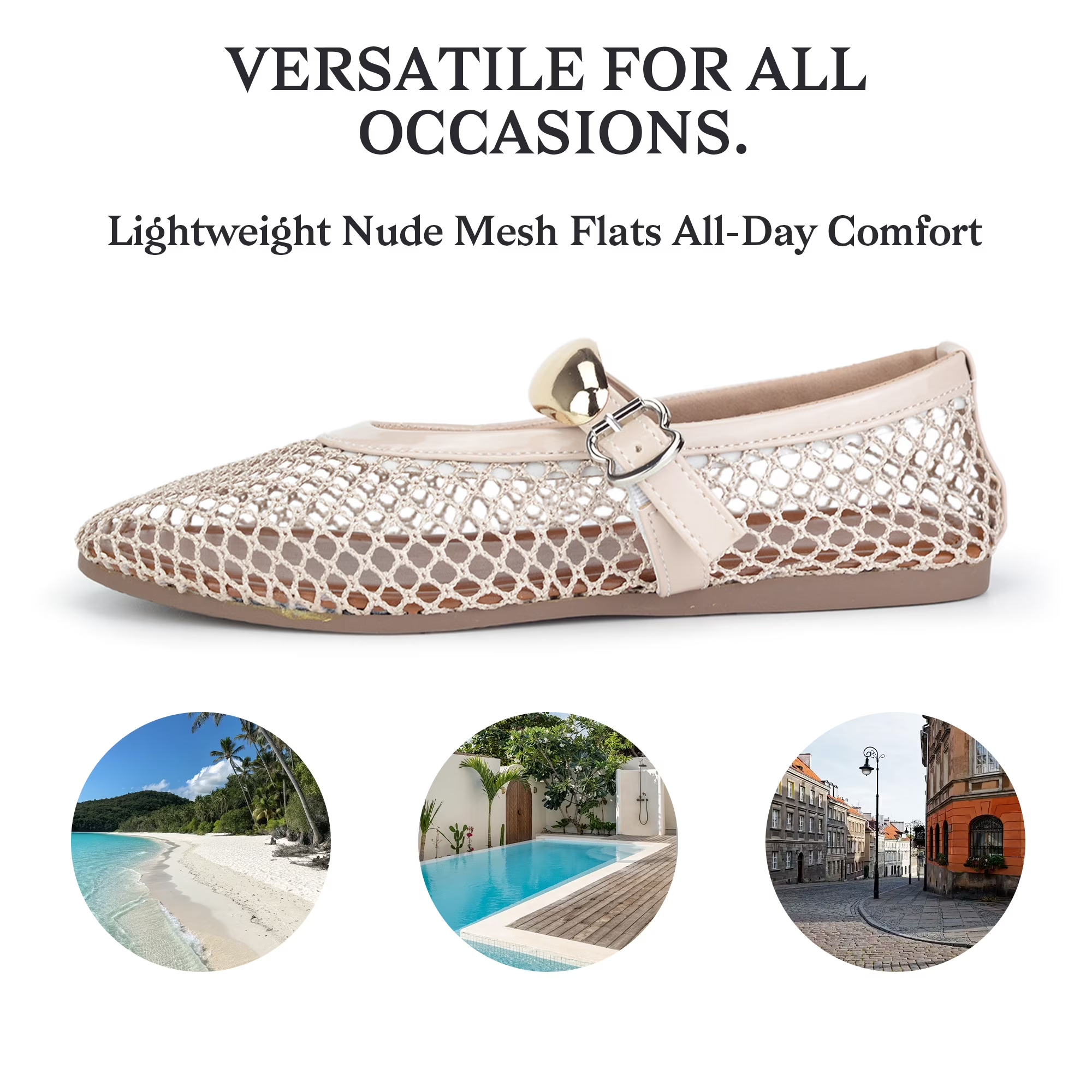 Women's Breathable Closed Toe Mesh Sandals