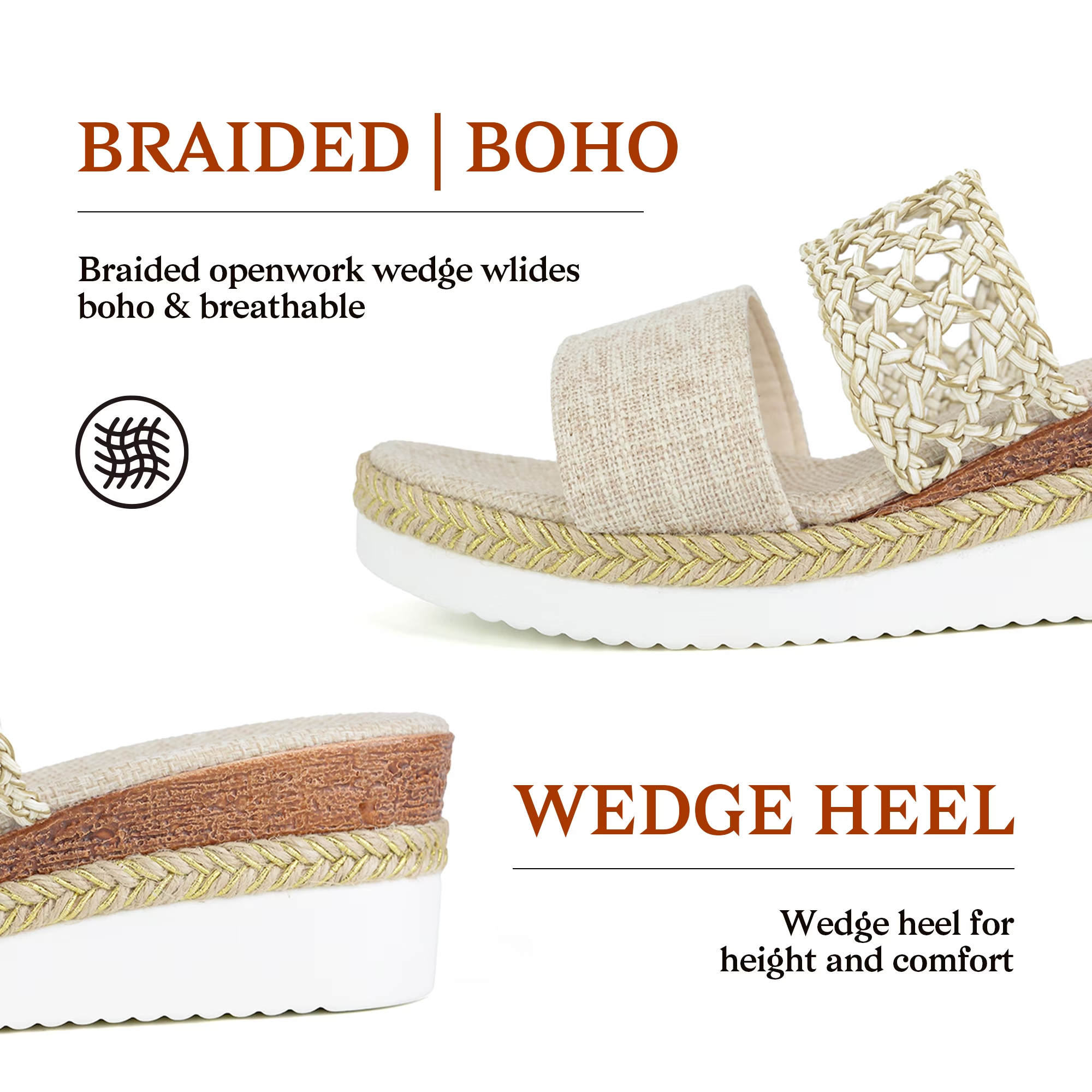 Women's Wedge Heel Espadrille Sandals