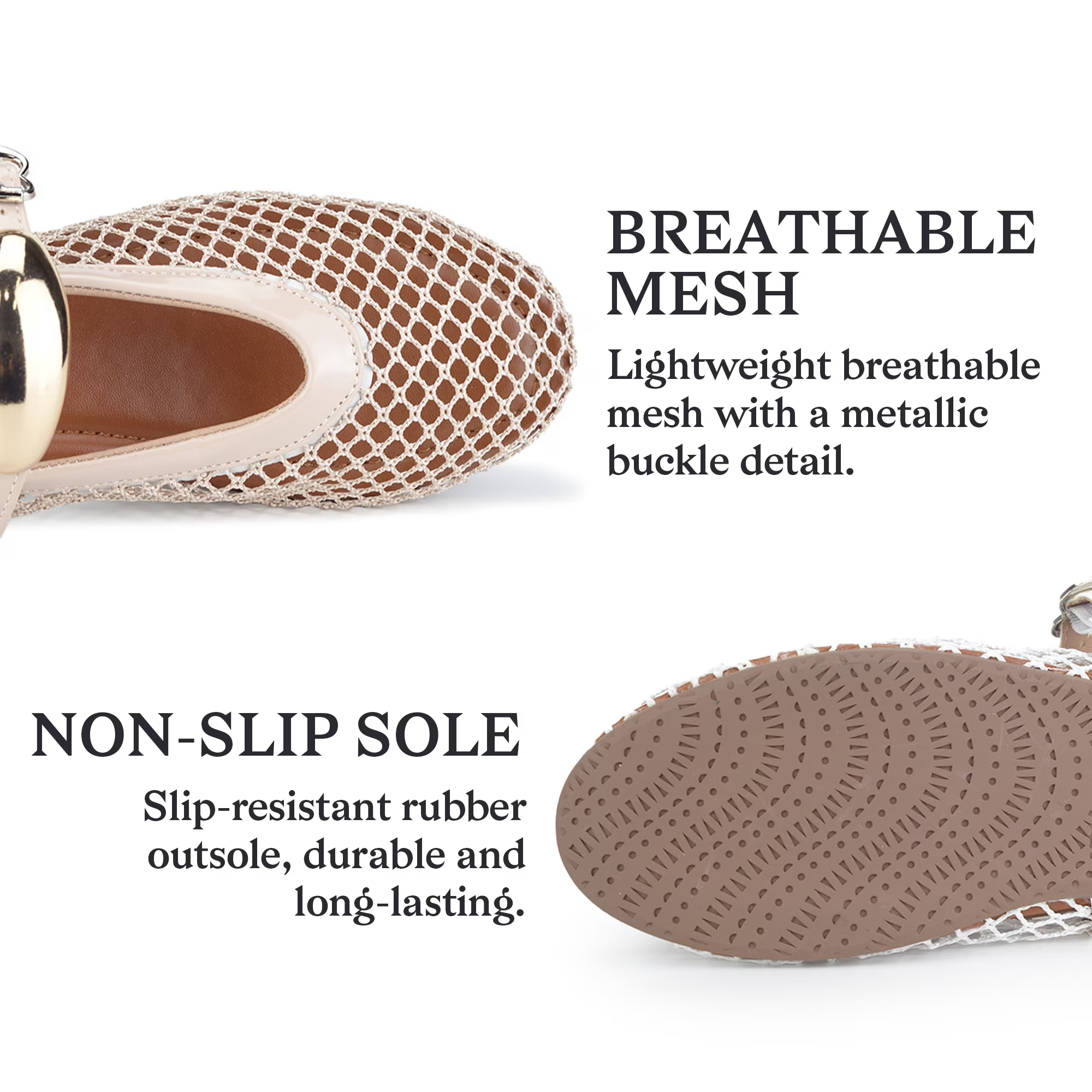 Women's Breathable Closed Toe Mesh Sandals