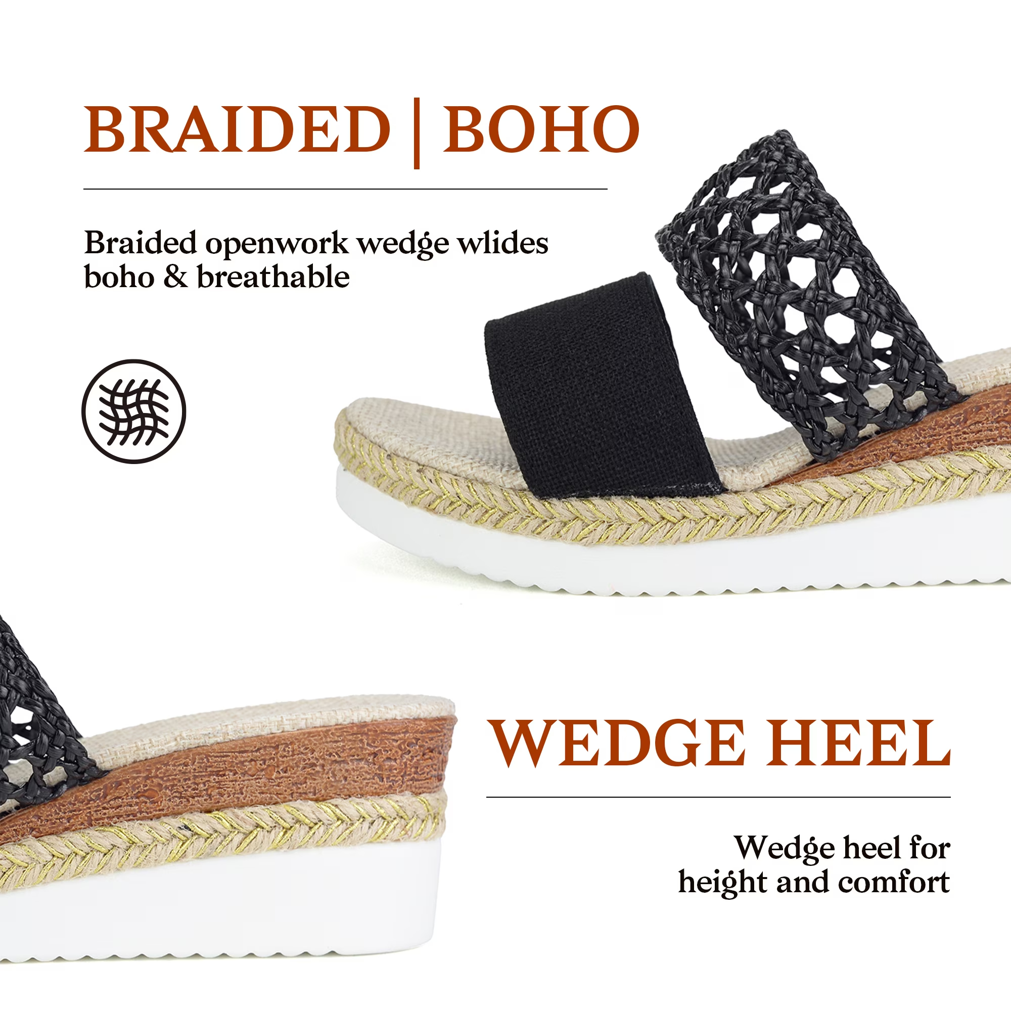 Women's Wedge Heel Espadrille Sandals