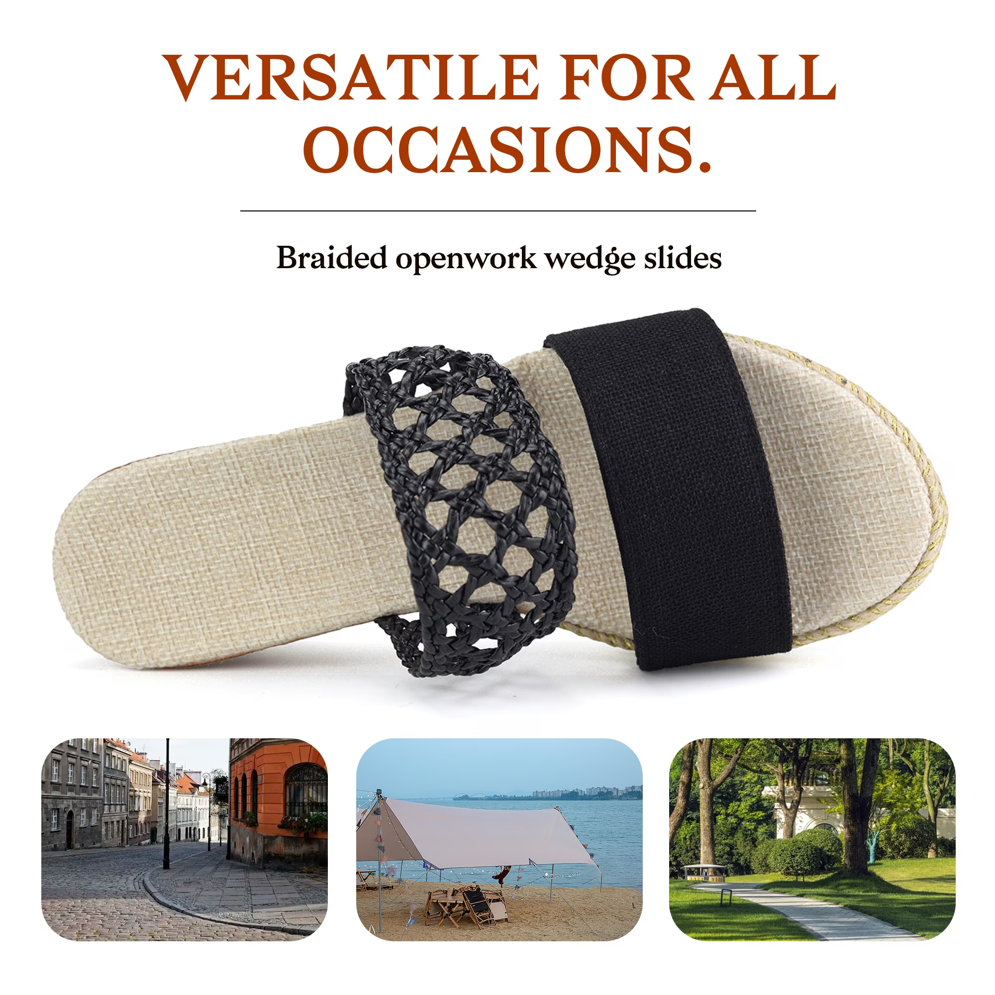Women's Wedge Heel Espadrille Sandals