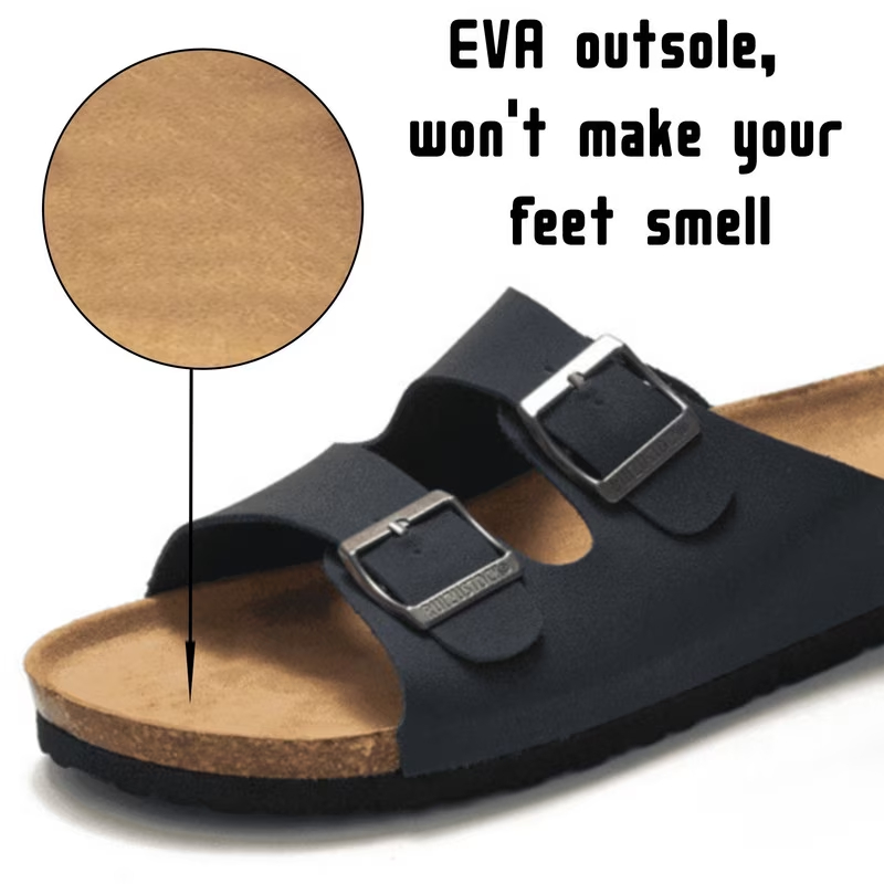 Cork Footbed Sandal Flat Slide 