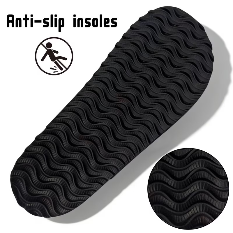 Cork Footbed Sandal Flat Slide 