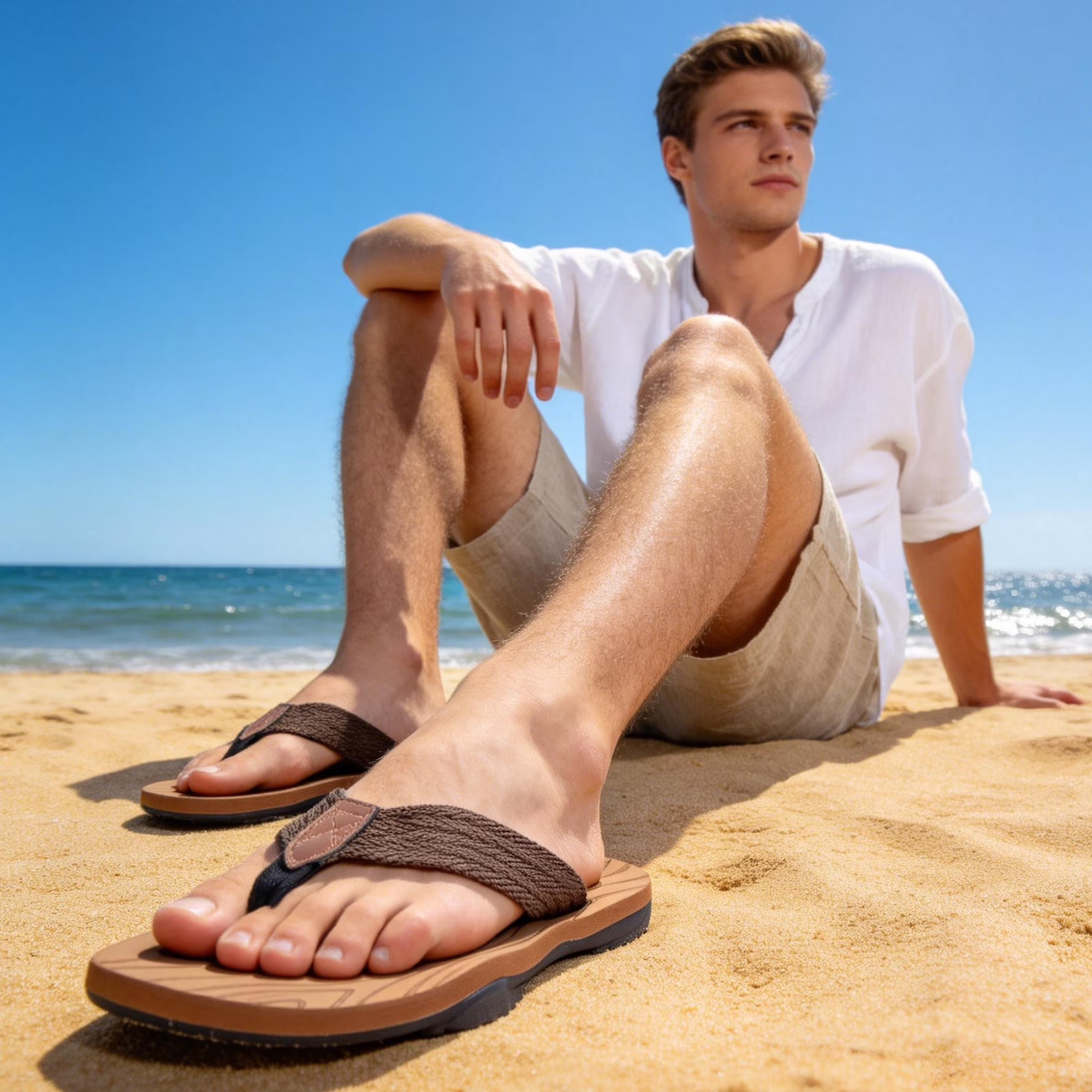 Men's Flip Flops with Arch Support