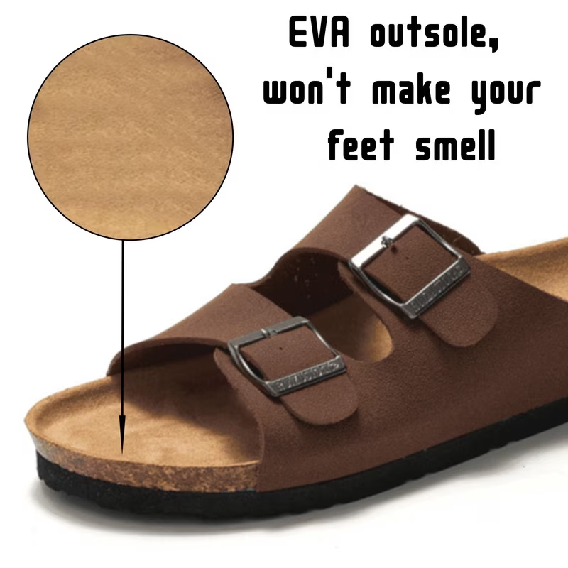 Cork Footbed Sandal Flat Slide 