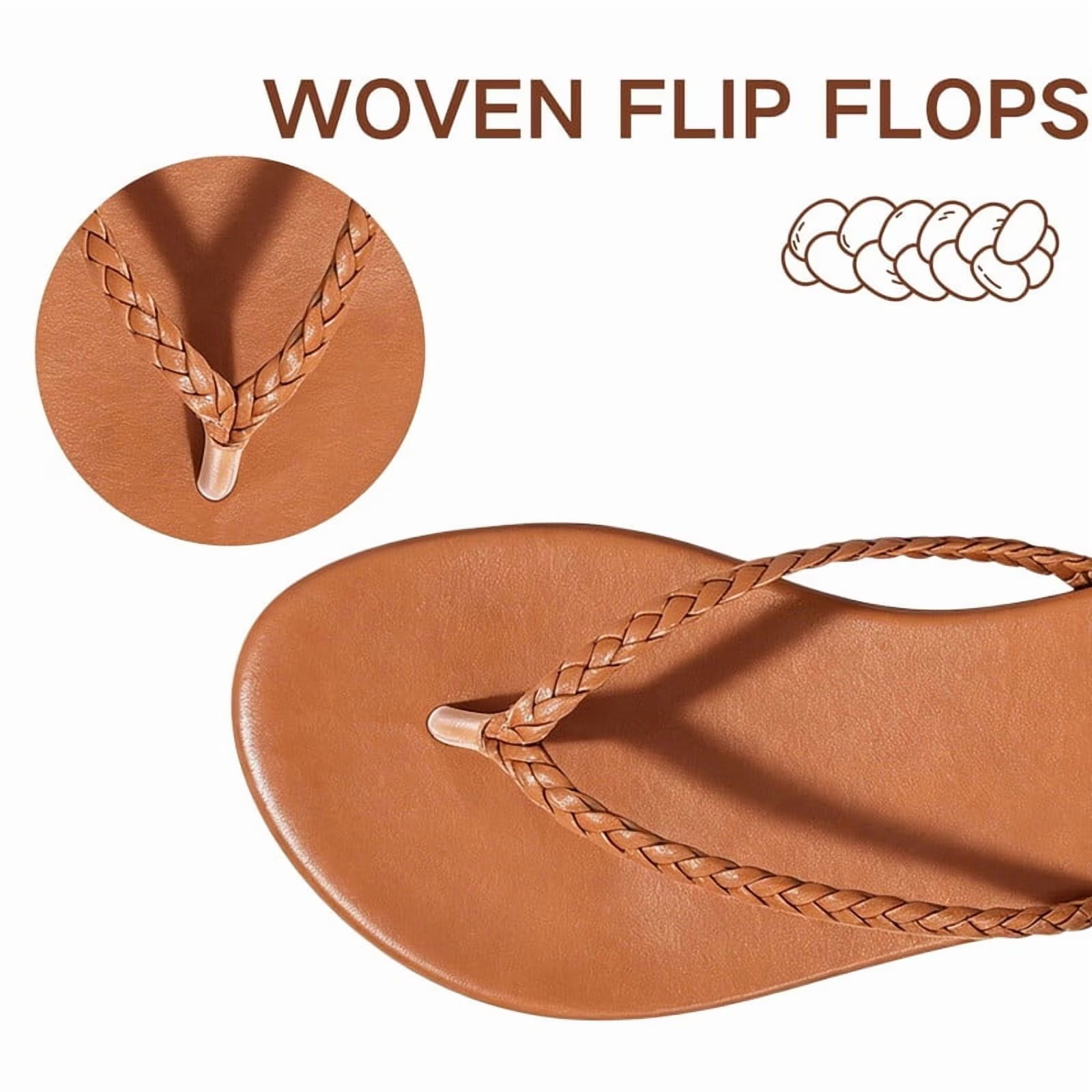 Woven Flip Flops for Women