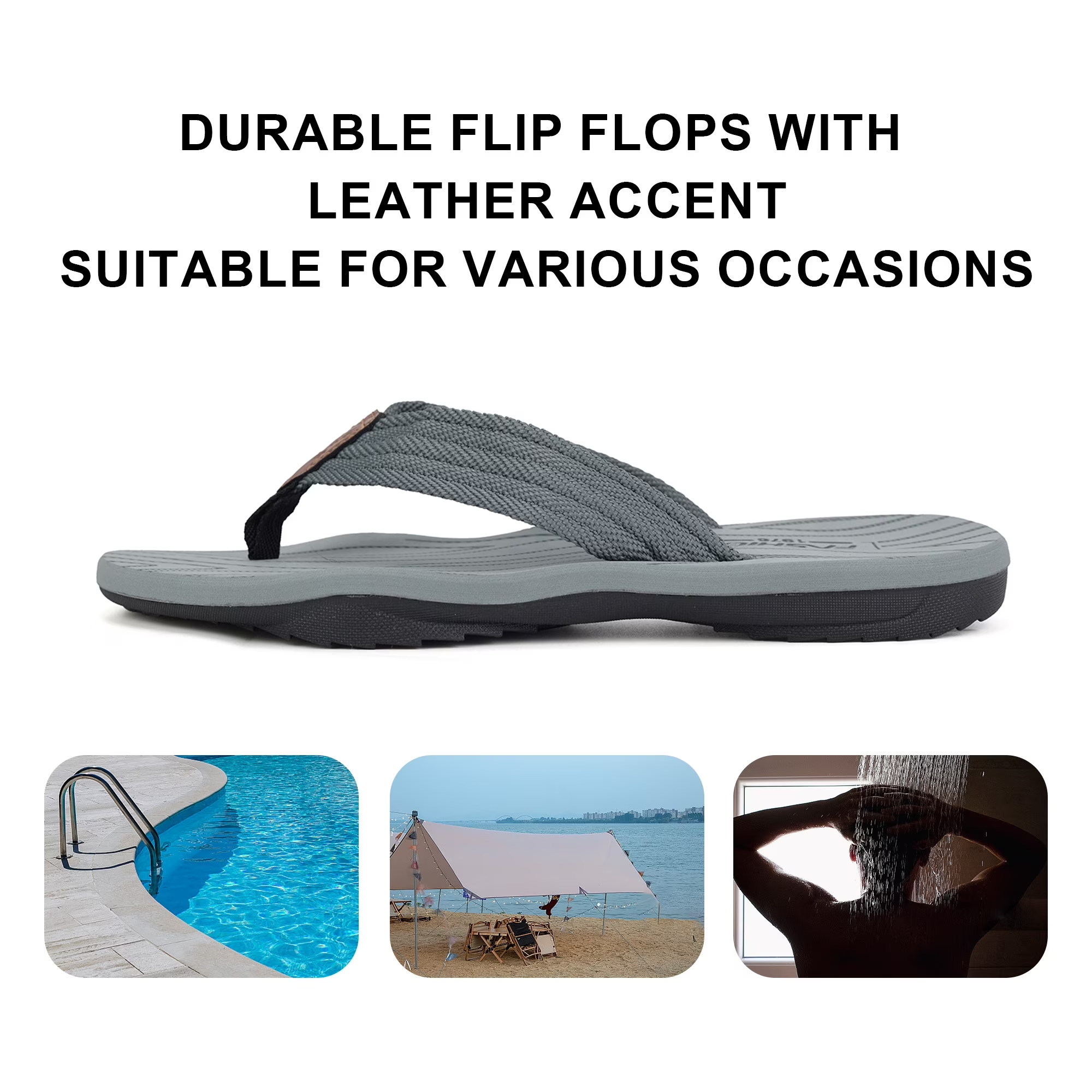 Men's Flip Flops with Arch Support