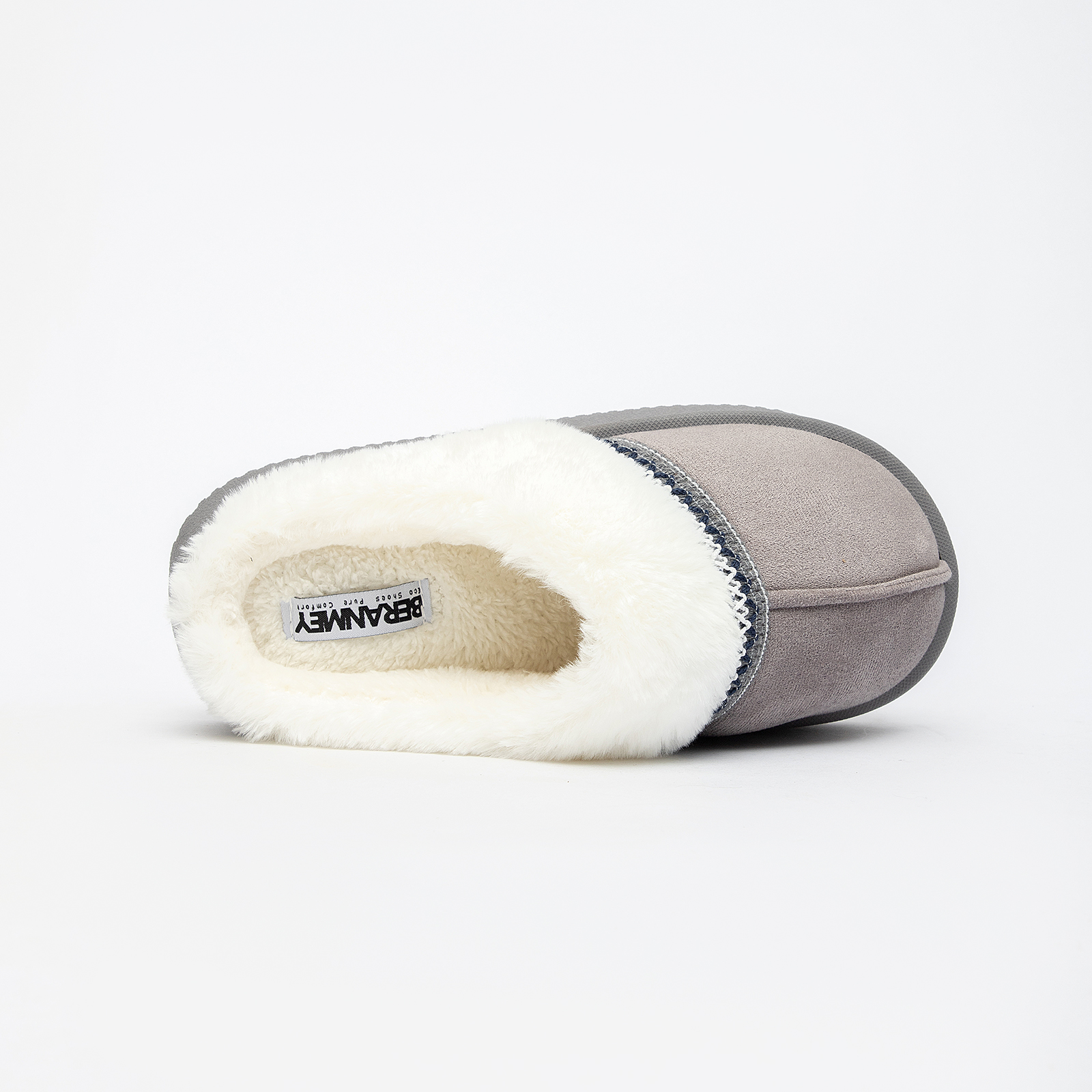 Slippers for Women Scuff Memory Foam Fuzzy Faux Fur