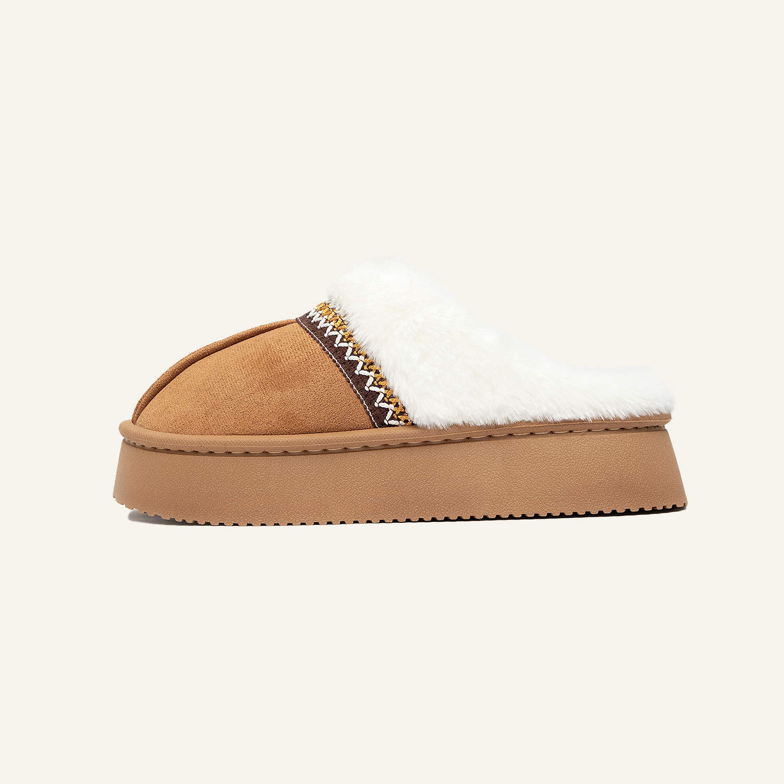 Slippers for Women Scuff Memory Foam Fuzzy Faux Fur