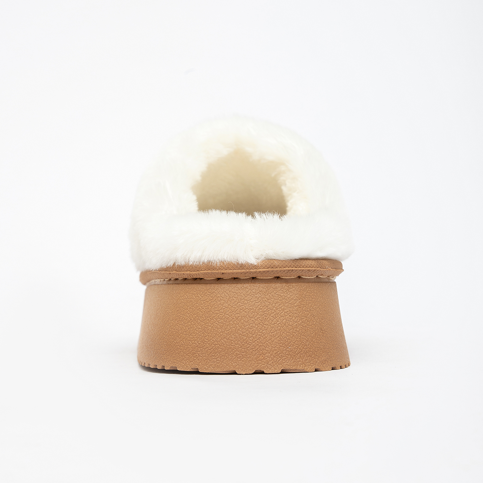 Slippers for Women Scuff Memory Foam Fuzzy Faux Fur