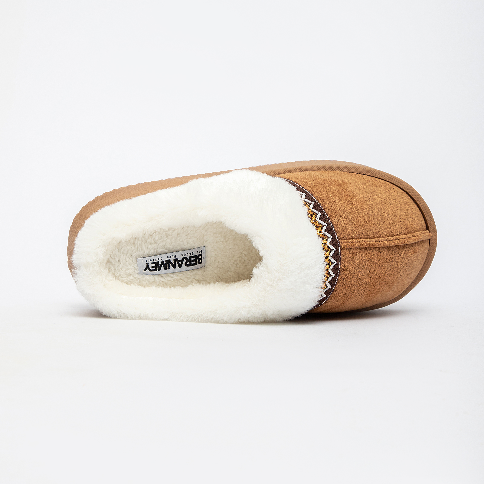 Slippers for Women Scuff Memory Foam Fuzzy Faux Fur
