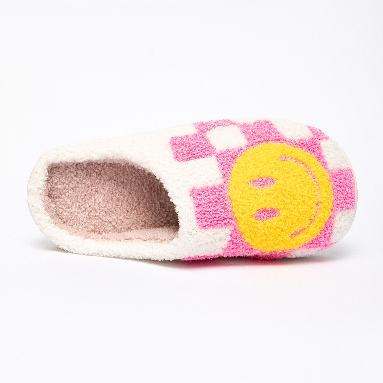 Slippers for Women Perfect Soft Plush Comfy Warm Slip-On Happy Face 