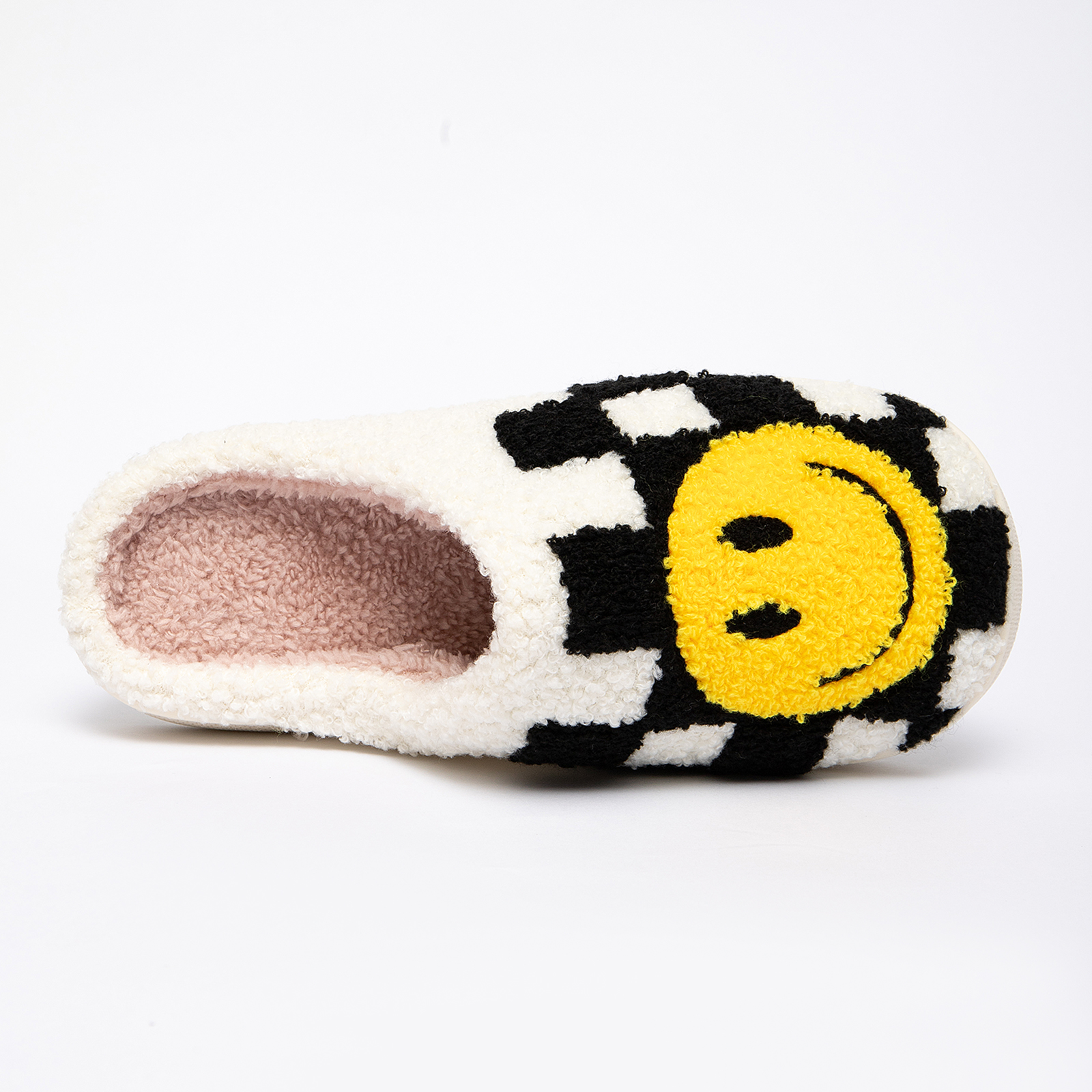 Slippers for Women Perfect Soft Plush Comfy Warm Slip-On Happy Face 