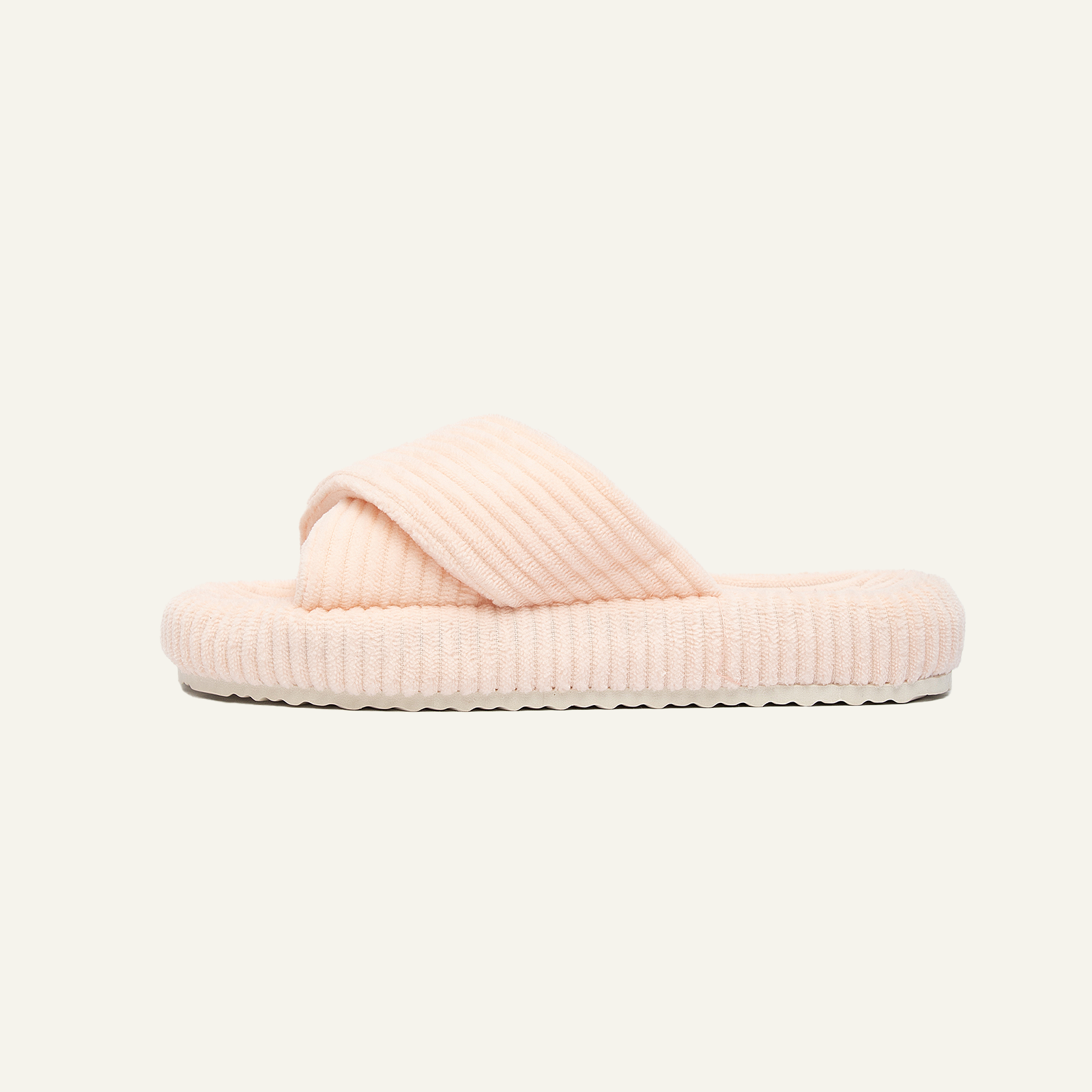  Women’s Corduroy Memory Foam Slippers Open Toe