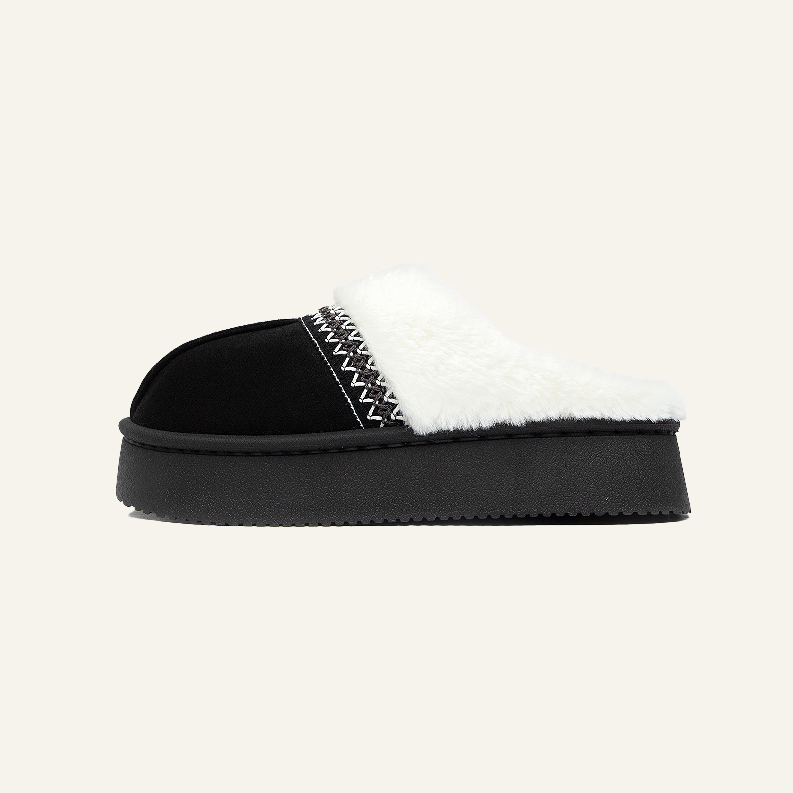Slippers for Women Scuff Memory Foam Fuzzy Faux Fur