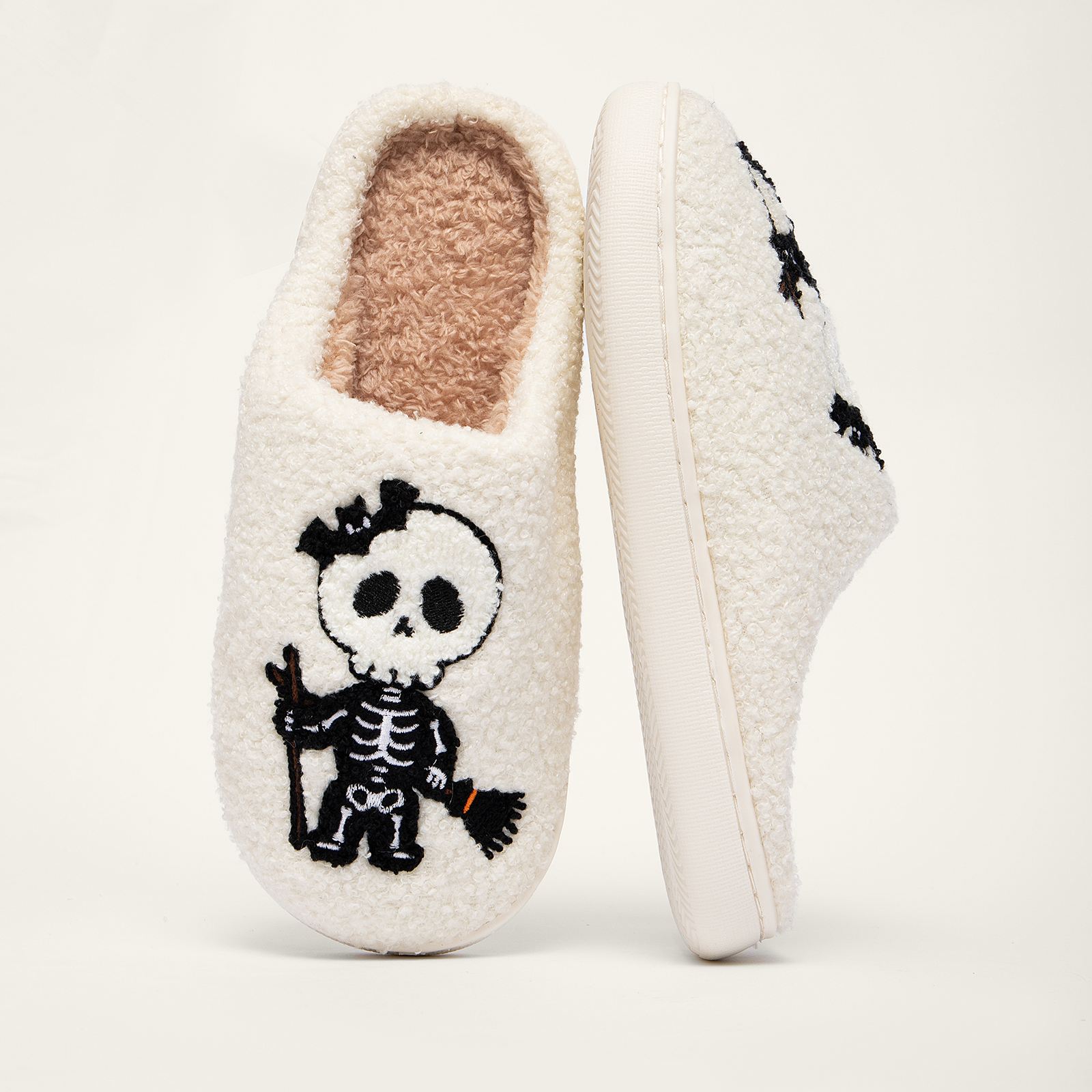  Cute Halloween Slippers for Women Perfect Soft Plush Comfy Warm Slip-On Halloween Slippers