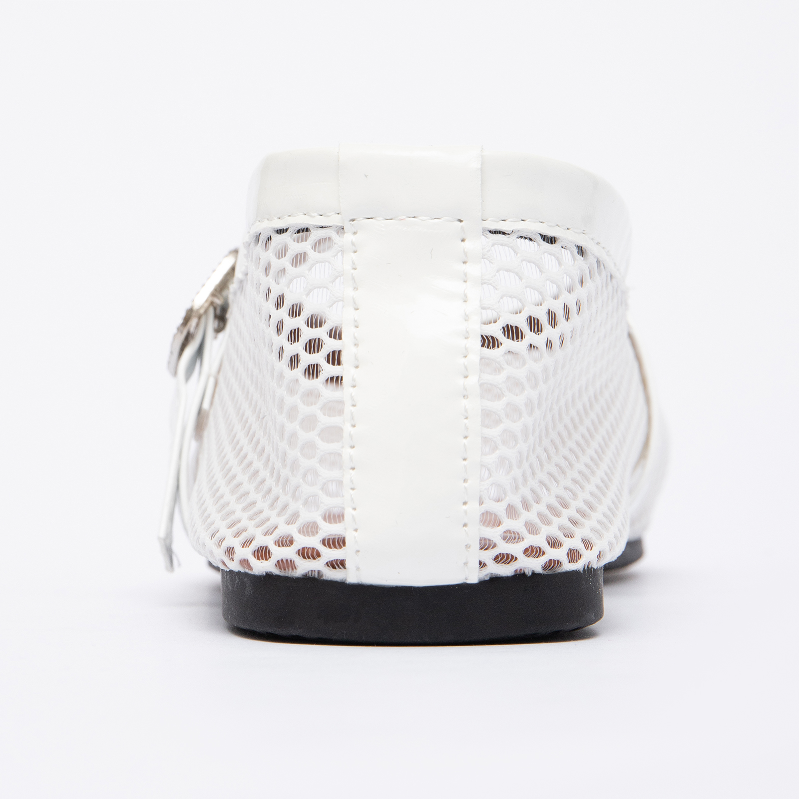 Women's Breathable Mesh Ballet Flats Casual Shoes with Crystal Buckle Fashion Fishnet Mary Jane