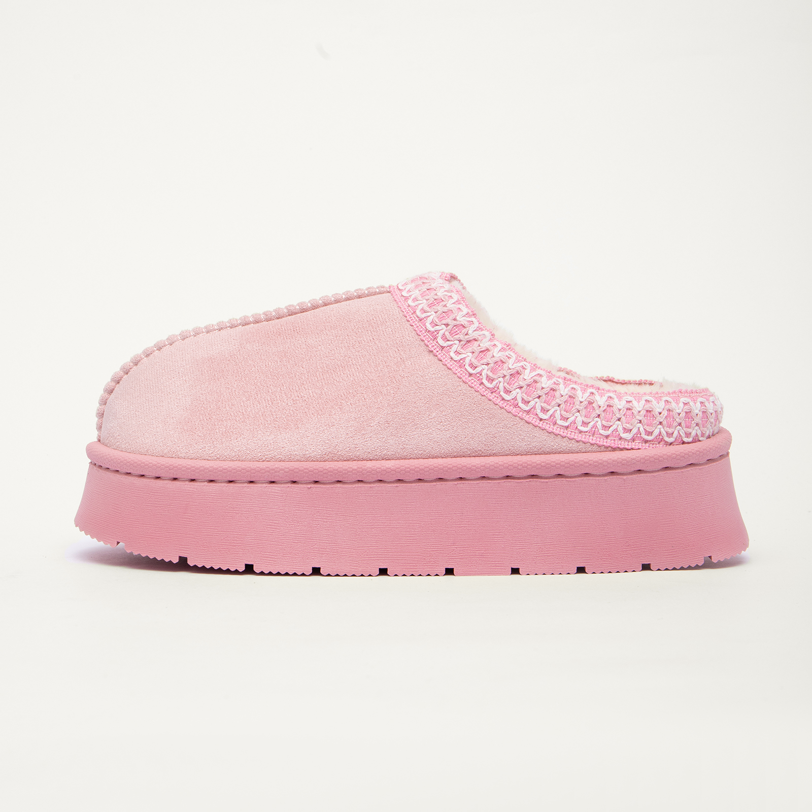 Cozy Platform Fuzzy Slippers for Women and Men Short Ankle Slippers with Anti-Slip Sole 