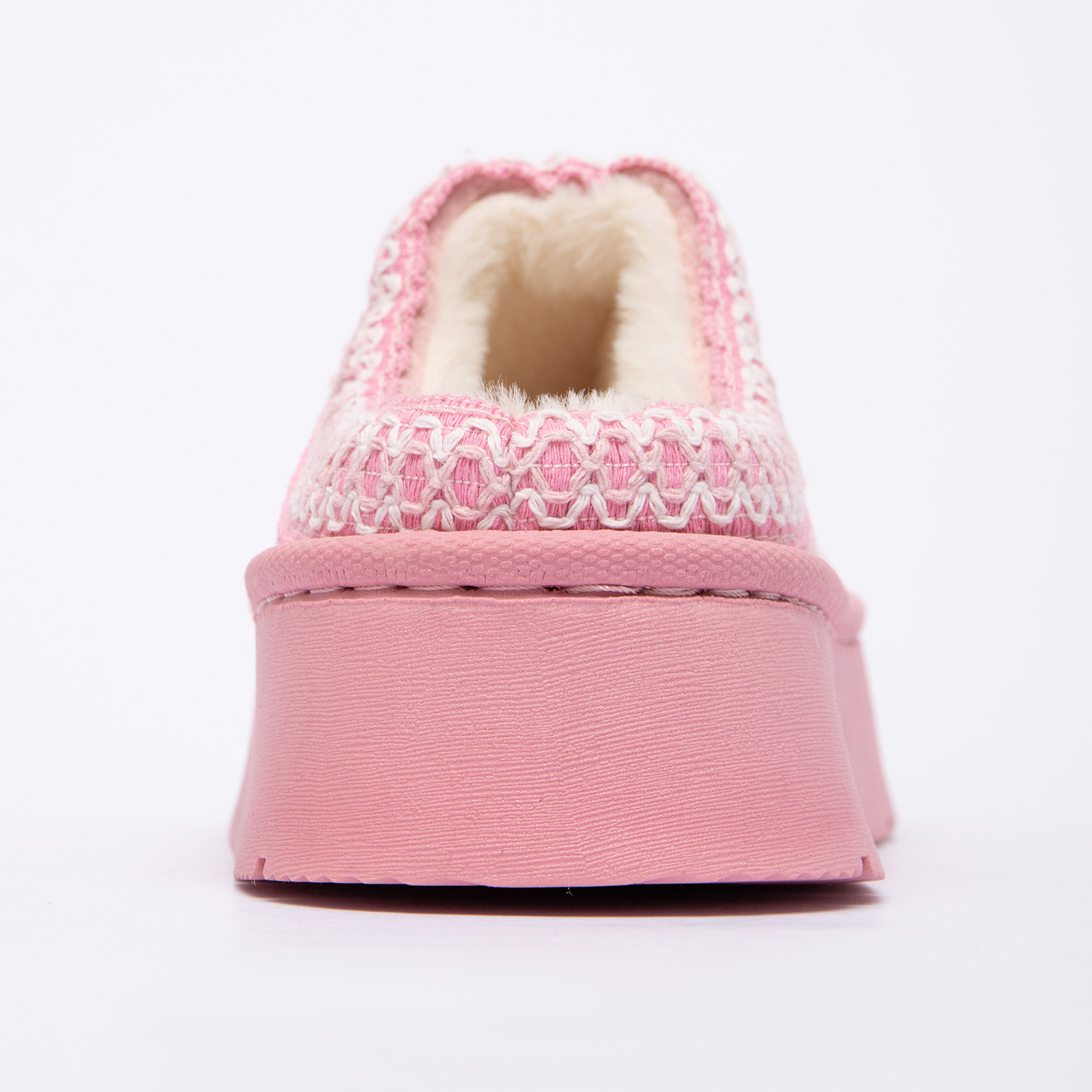 Cozy Platform Fuzzy Slippers for Women and Men Short Ankle Slippers with Anti-Slip Sole 