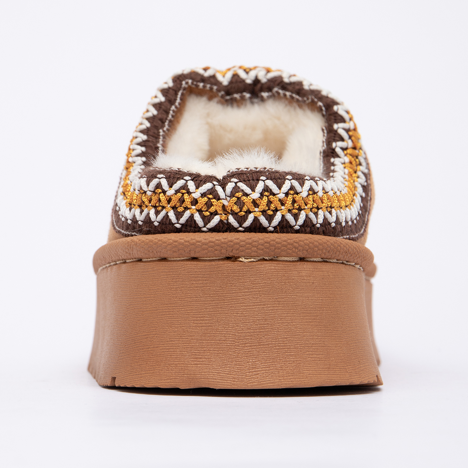 Cozy Platform Fuzzy Slippers for Women and Men Short Ankle Slippers with Anti-Slip Sole 