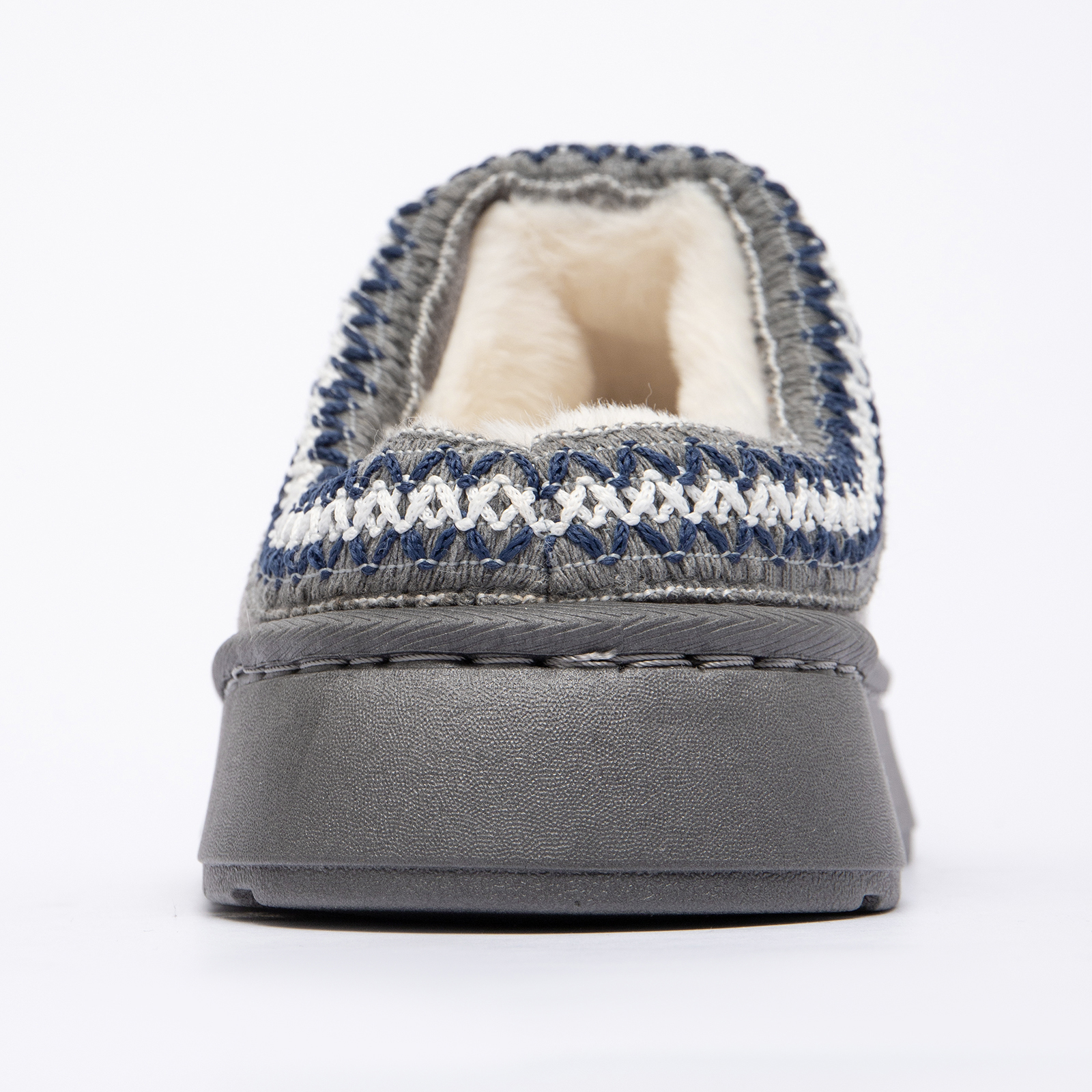 Cozy Platform Fuzzy Slippers for Women and Men Short Ankle Slippers with Anti-Slip Sole 