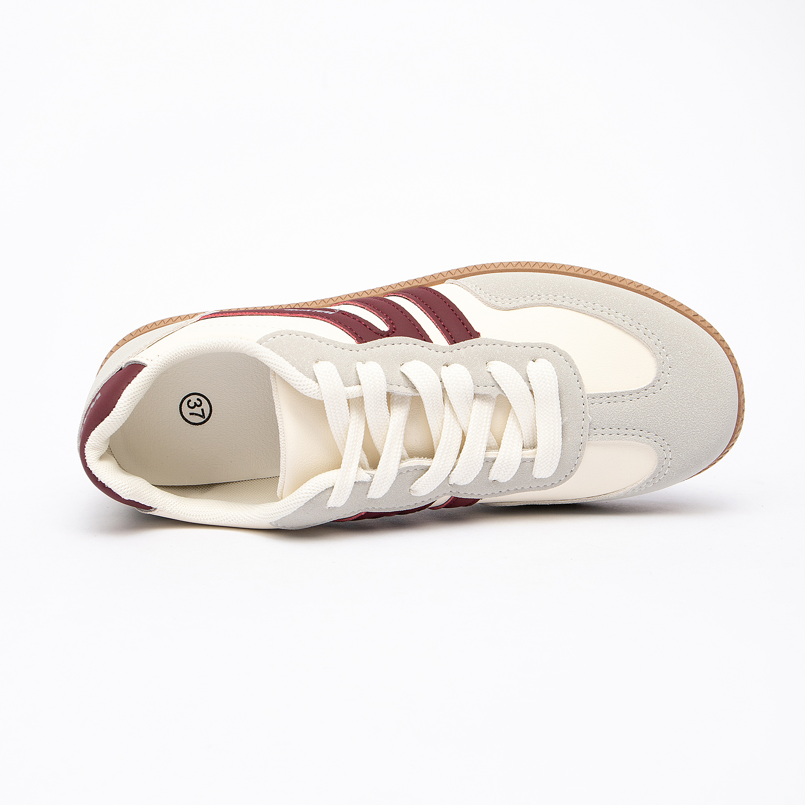  Women's Retro Fashion Sneakers Comfortable Casual Anti Slip Platform Low-Top Sneakers