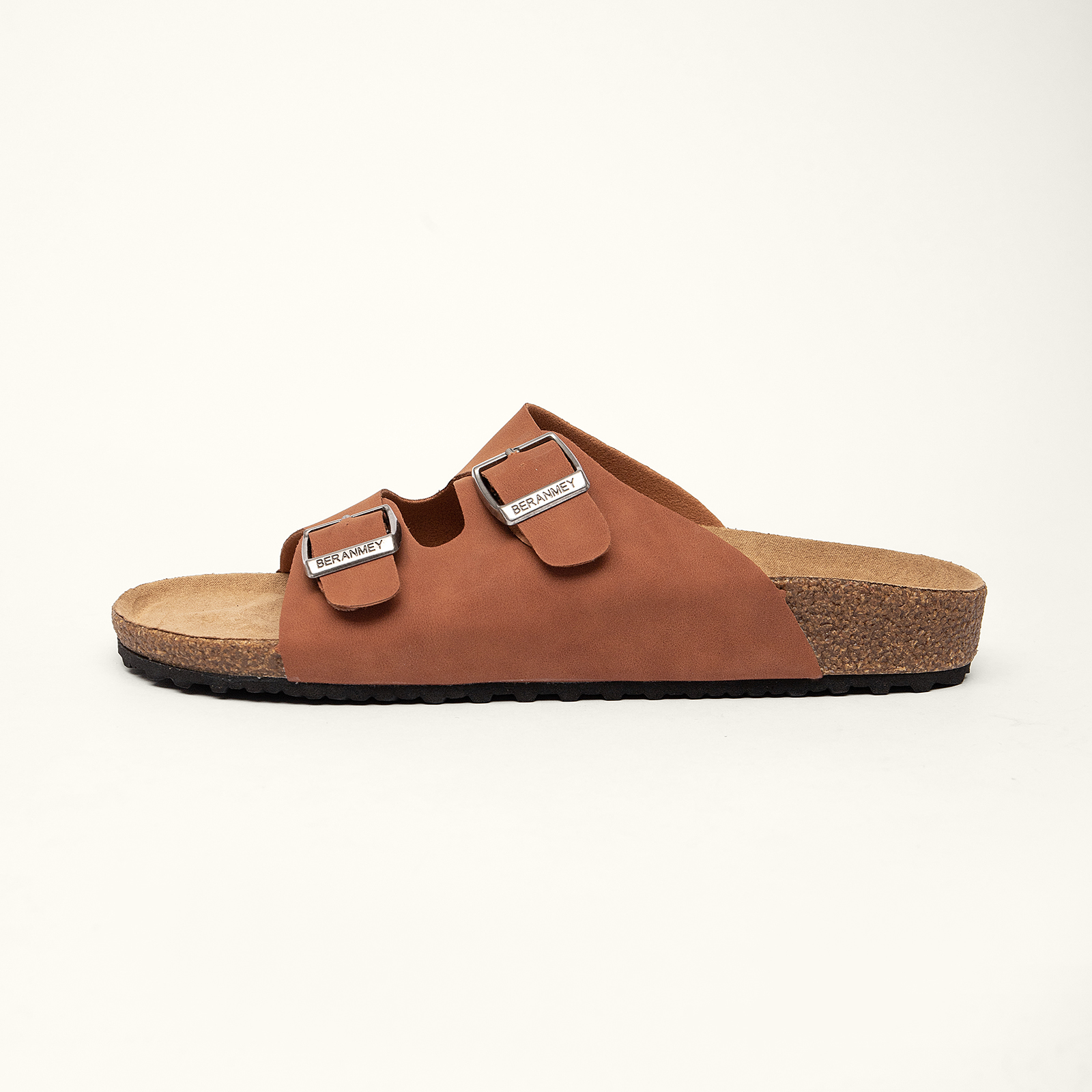  Unisex Cork Footbed Sandal for Womens Flat Slide Sandals Cork Footbed 