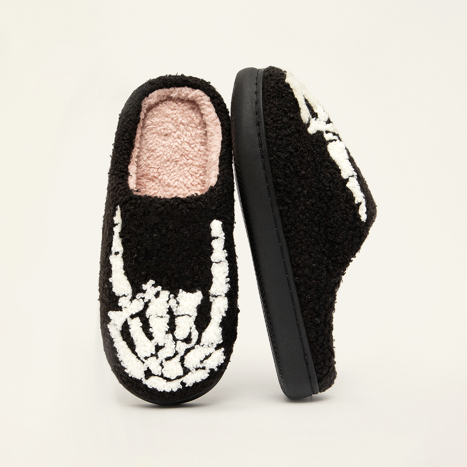 Halloween Pumpkin Slippers Indoor Fluffy House Slippers 