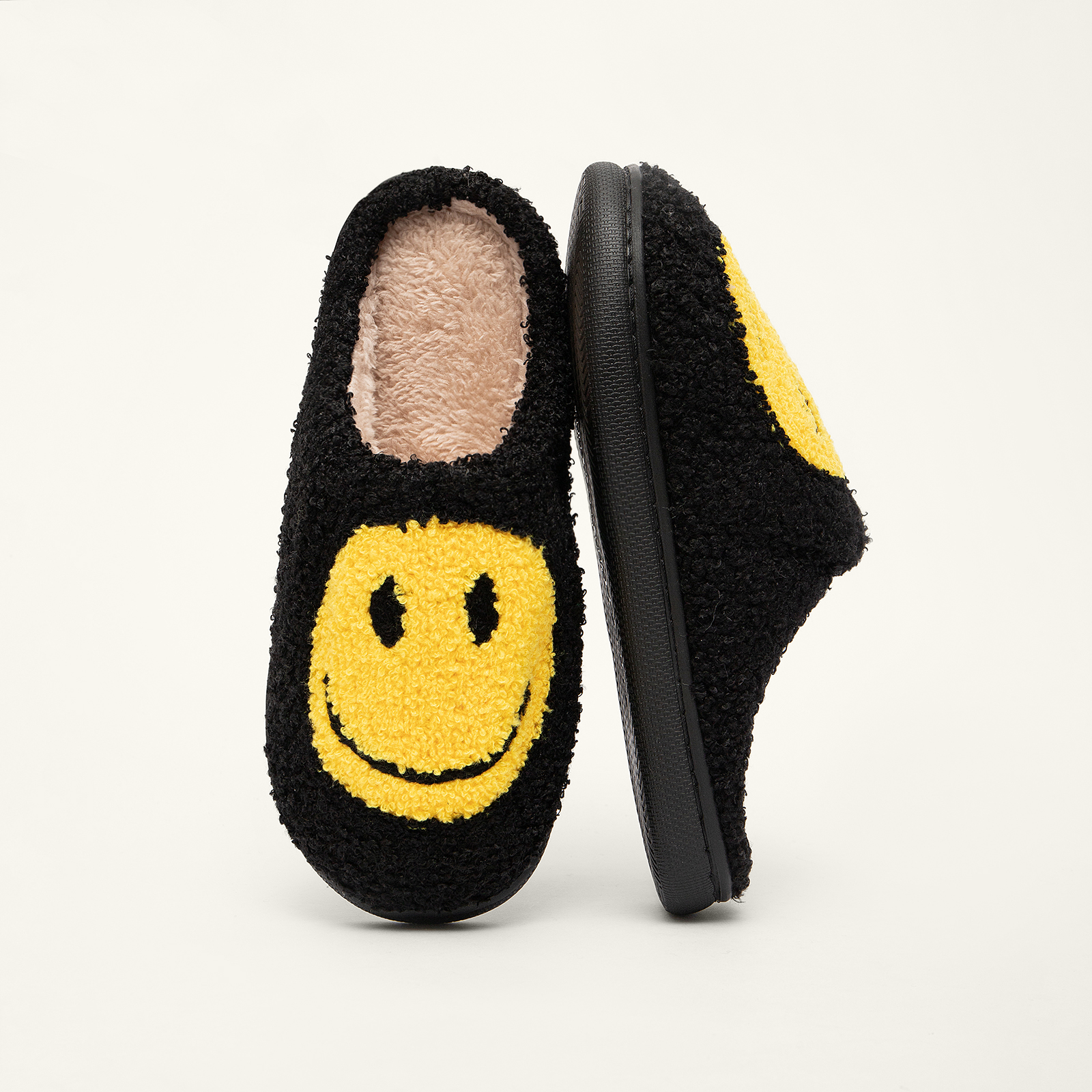 Soft Plush Comfy Cute Smile Face Slippers