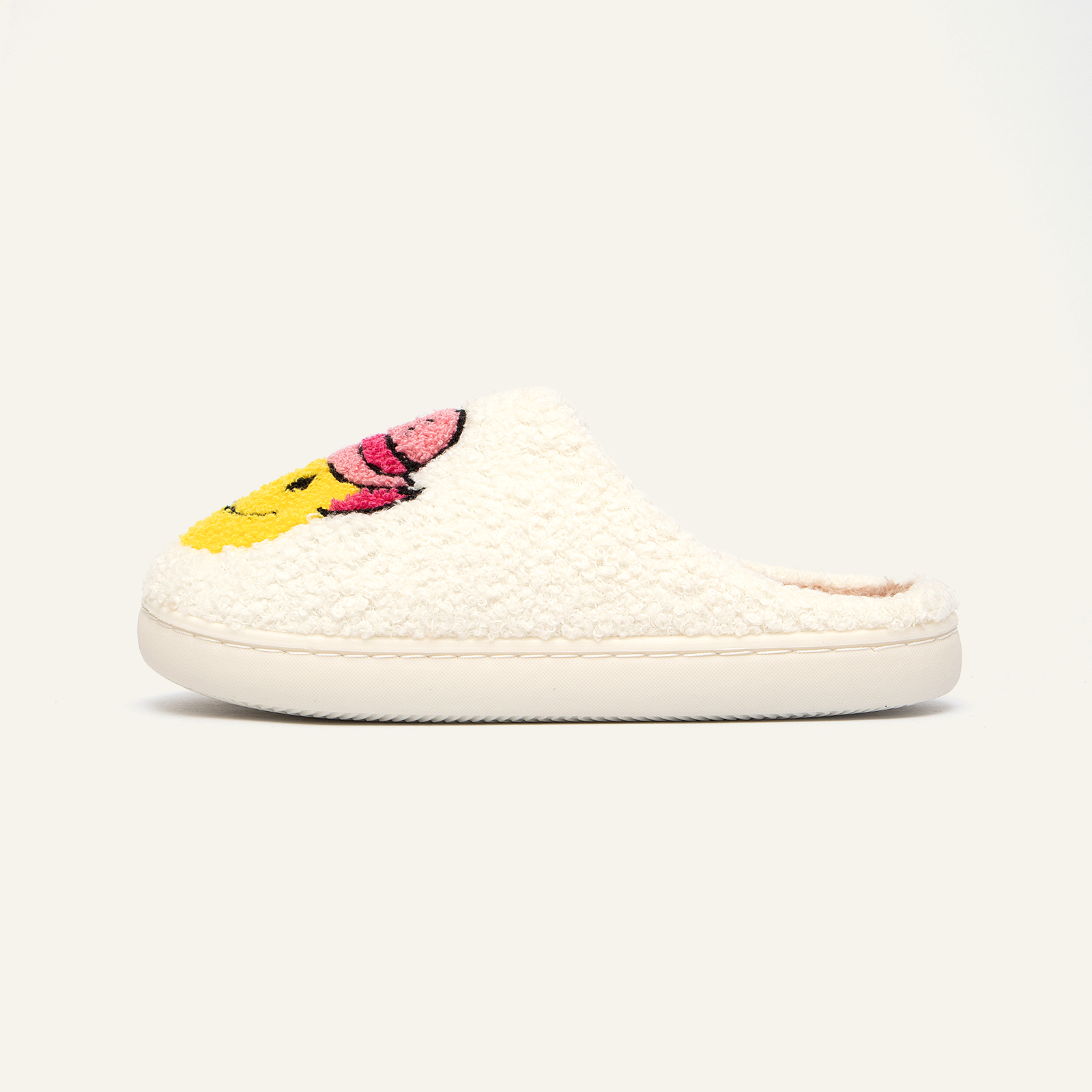 Soft Plush Comfy Cute Smile Face Slippers