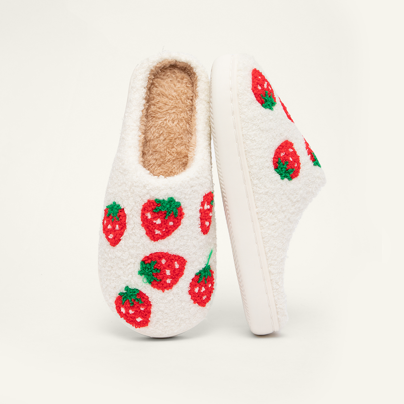 Soft Plush Comfy Cute Smile Face Slippers