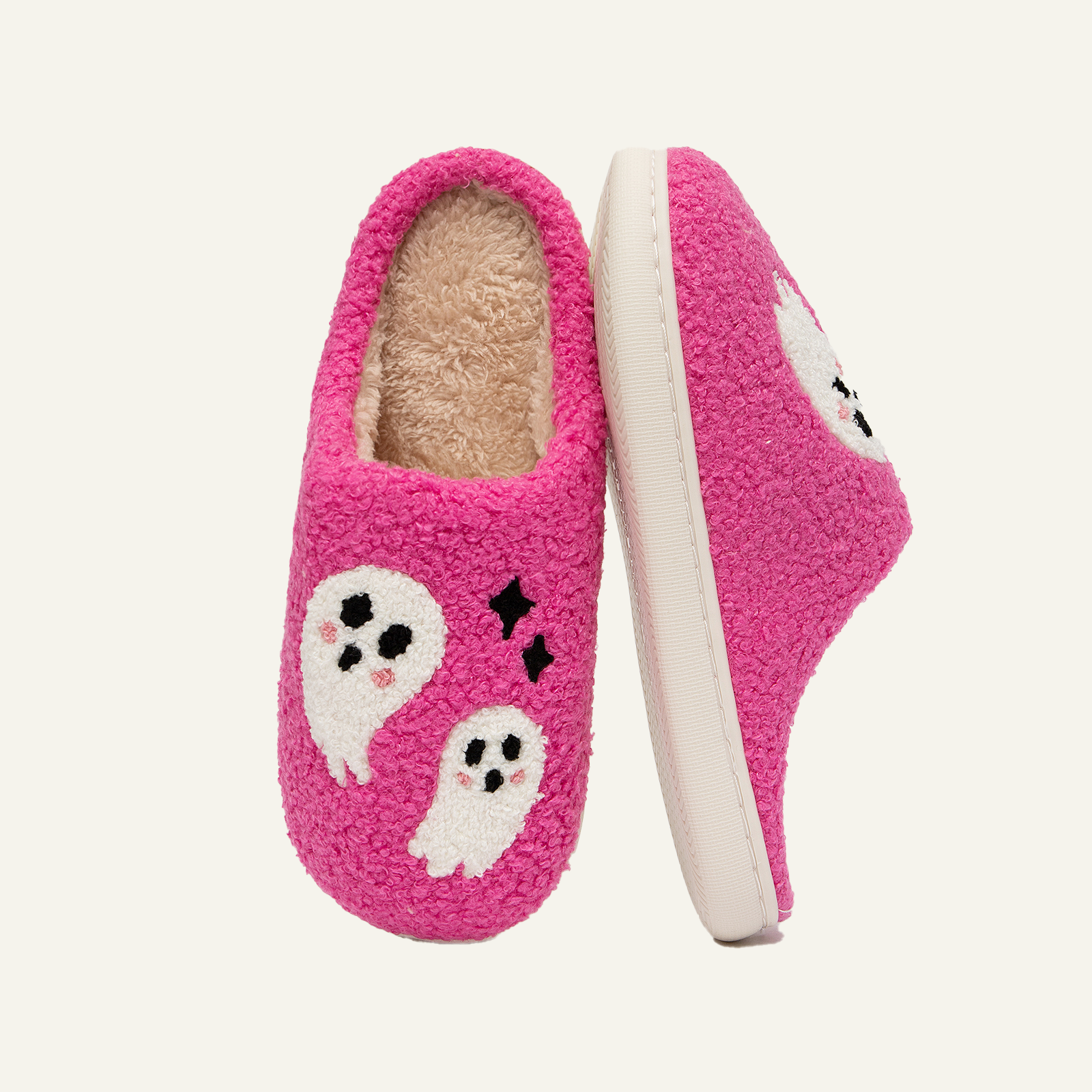  Soft Plush Comfy Warm Slip-On Halloween Slippers