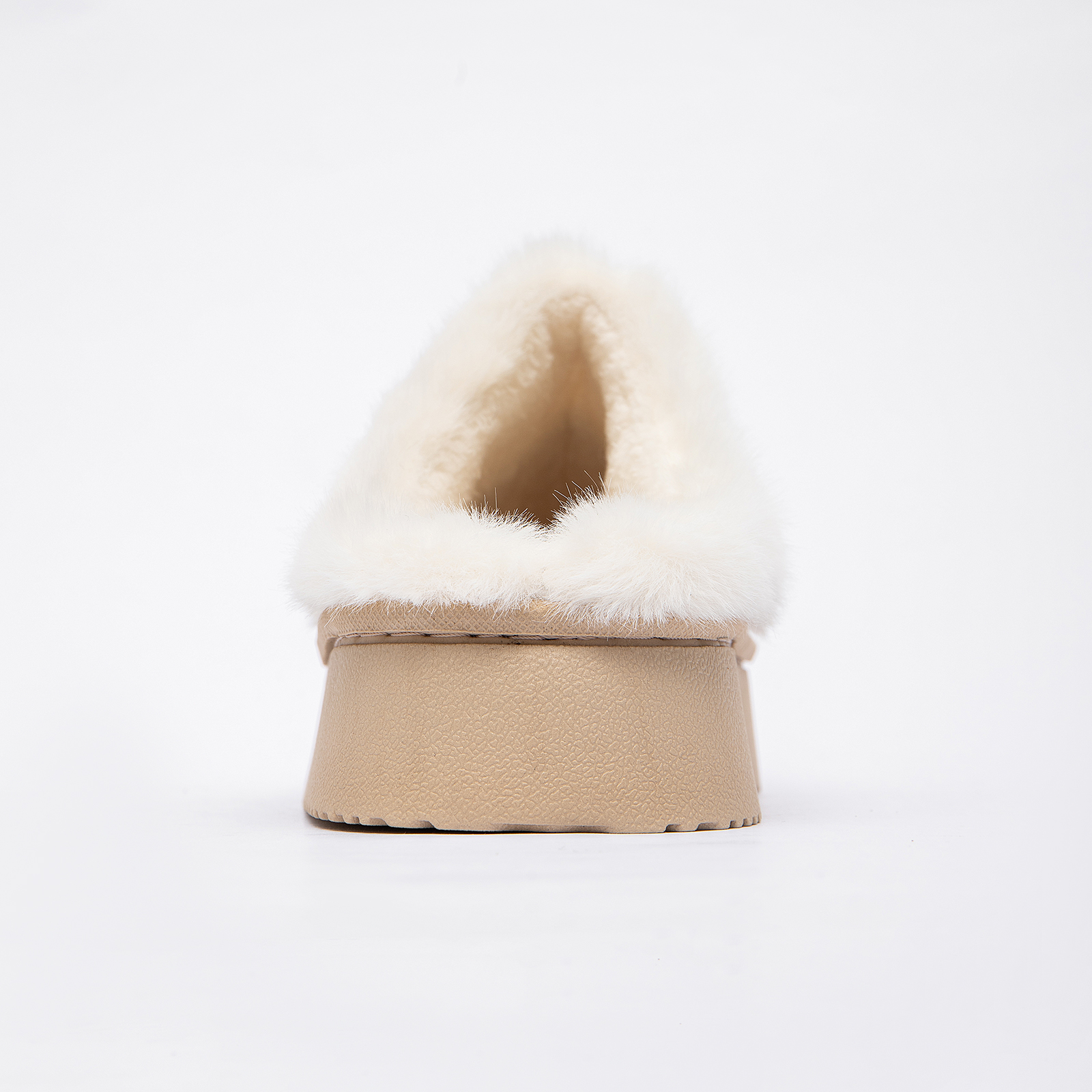 Cozy Platform Fuzzy Slippers for Women and Men Short Ankle Slippers