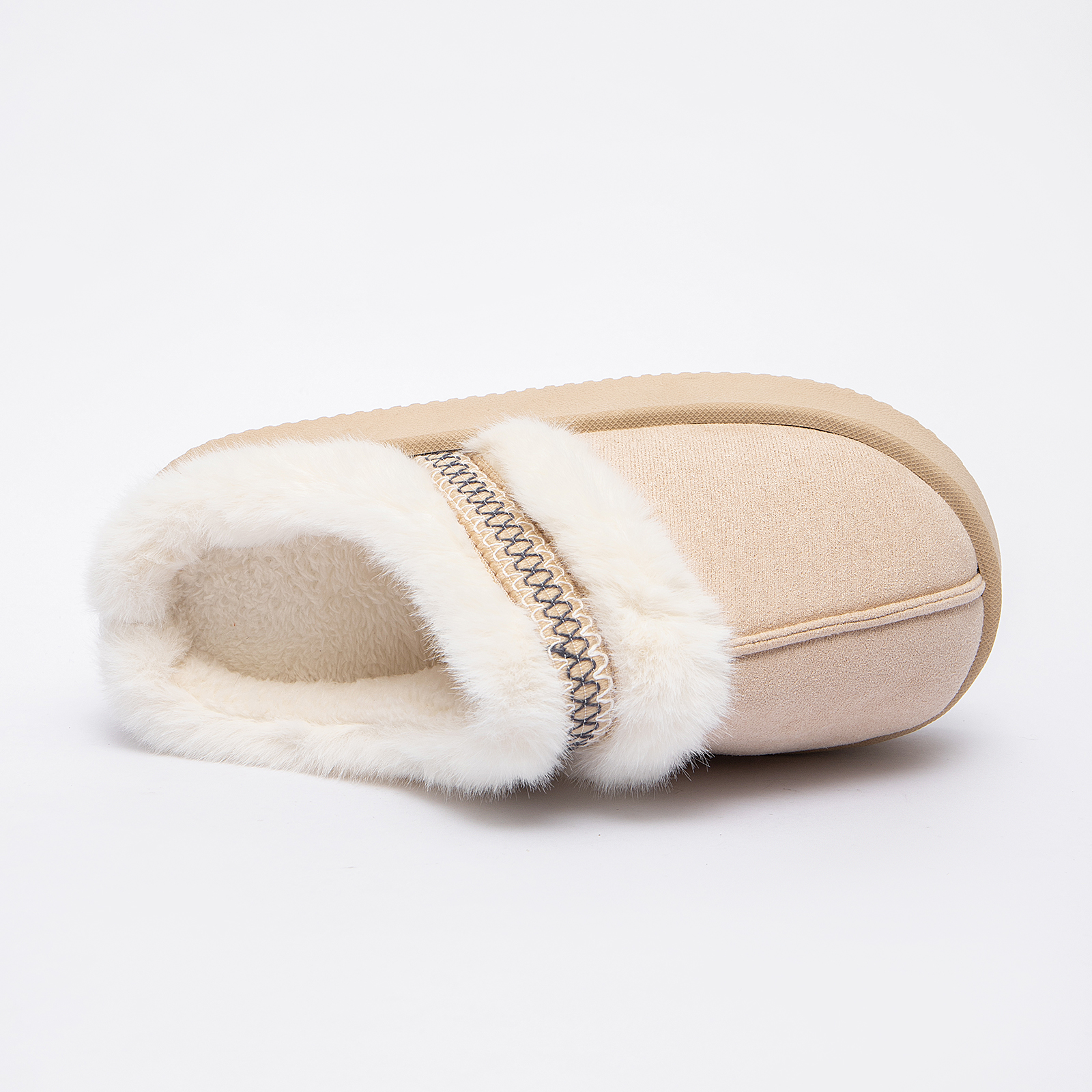 Cozy Platform Fuzzy Slippers for Women and Men Short Ankle Slippers