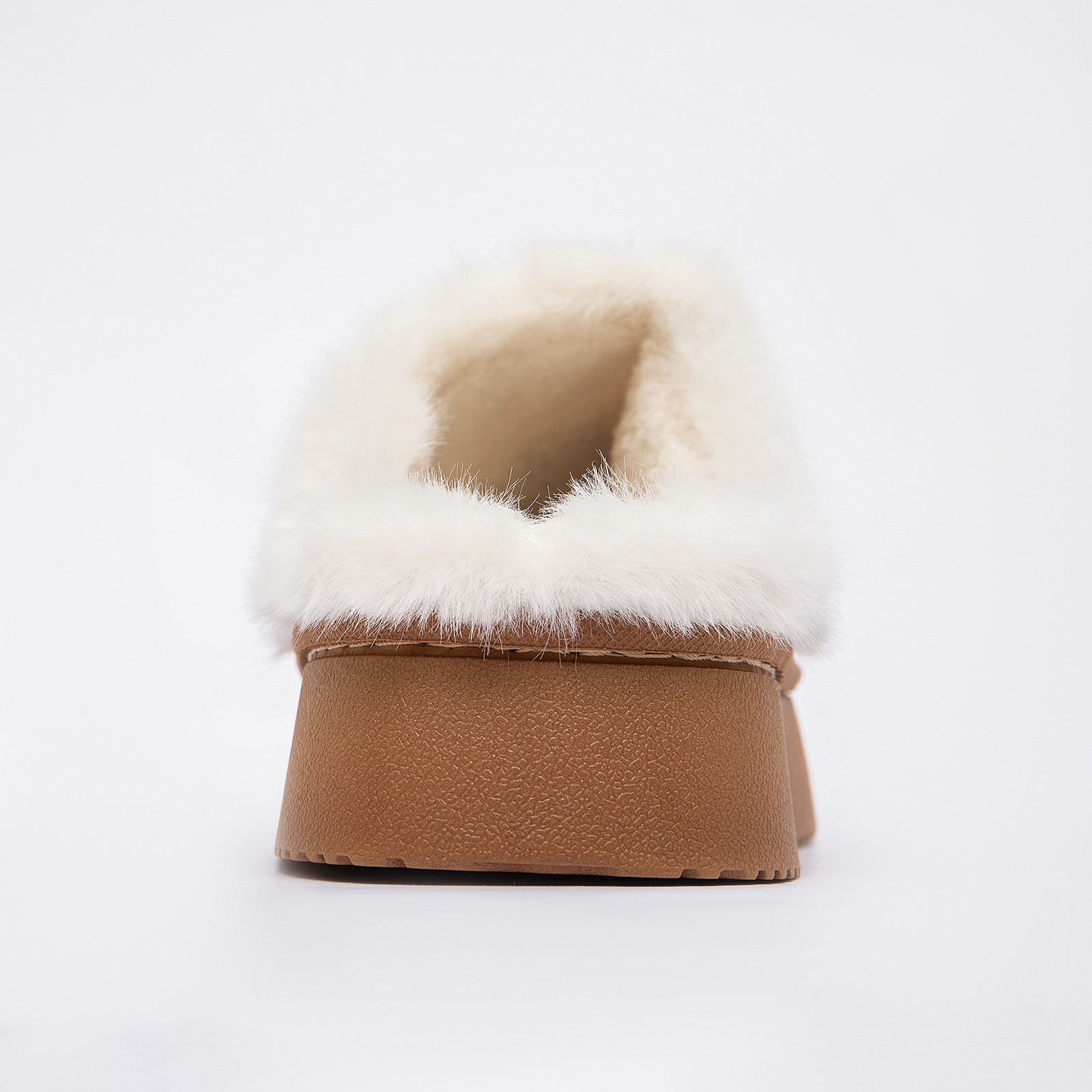 Cozy Platform Fuzzy Slippers for Women and Men Short Ankle Slippers