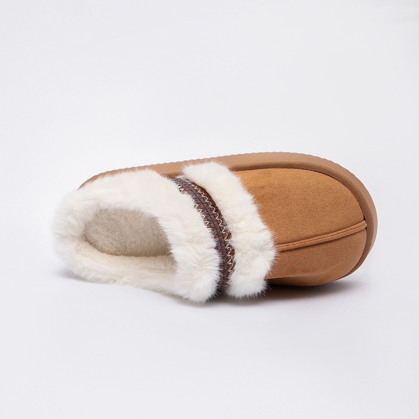Cozy Platform Fuzzy Slippers for Women and Men Short Ankle Slippers
