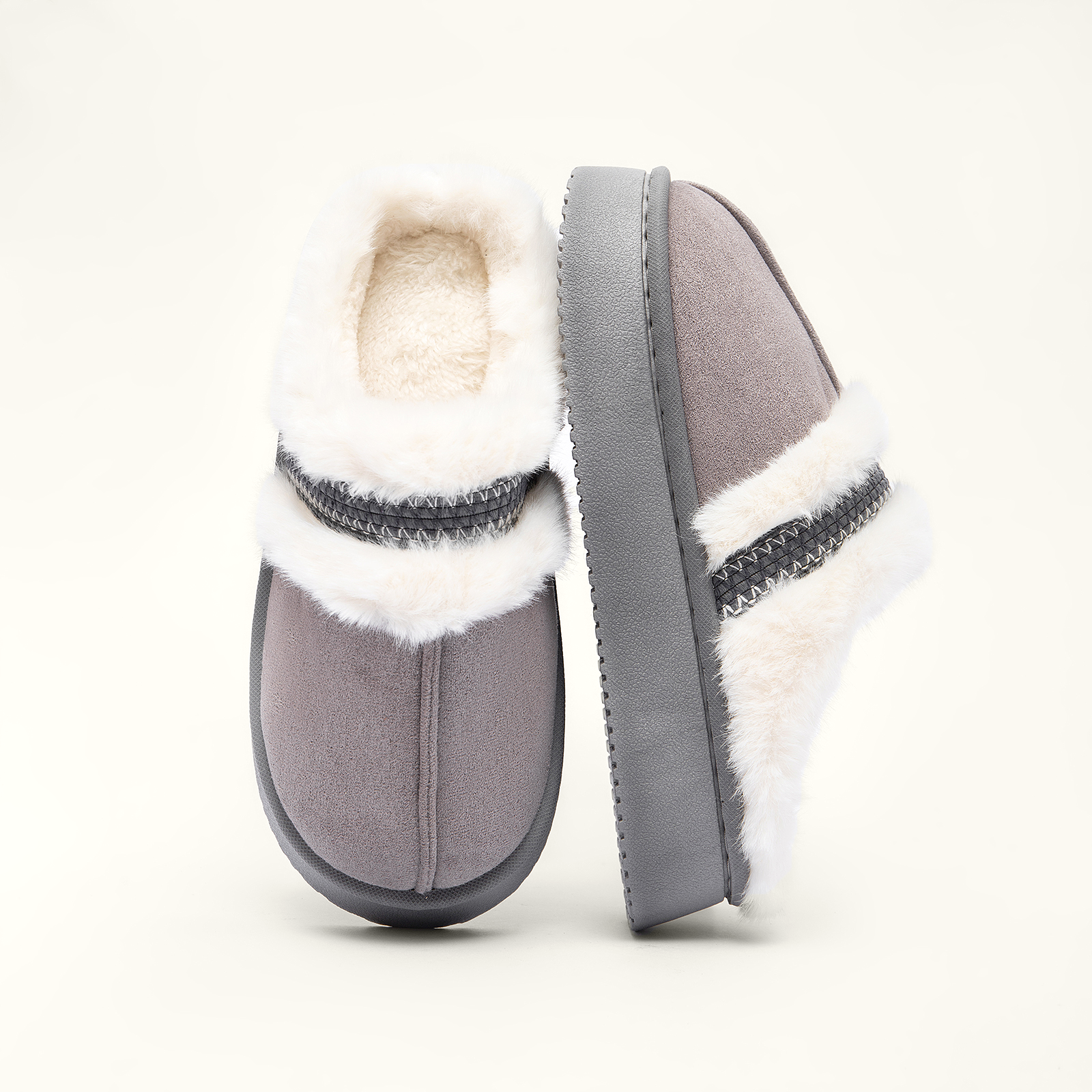 Cozy Platform Fuzzy Slippers Short Ankle Slippers