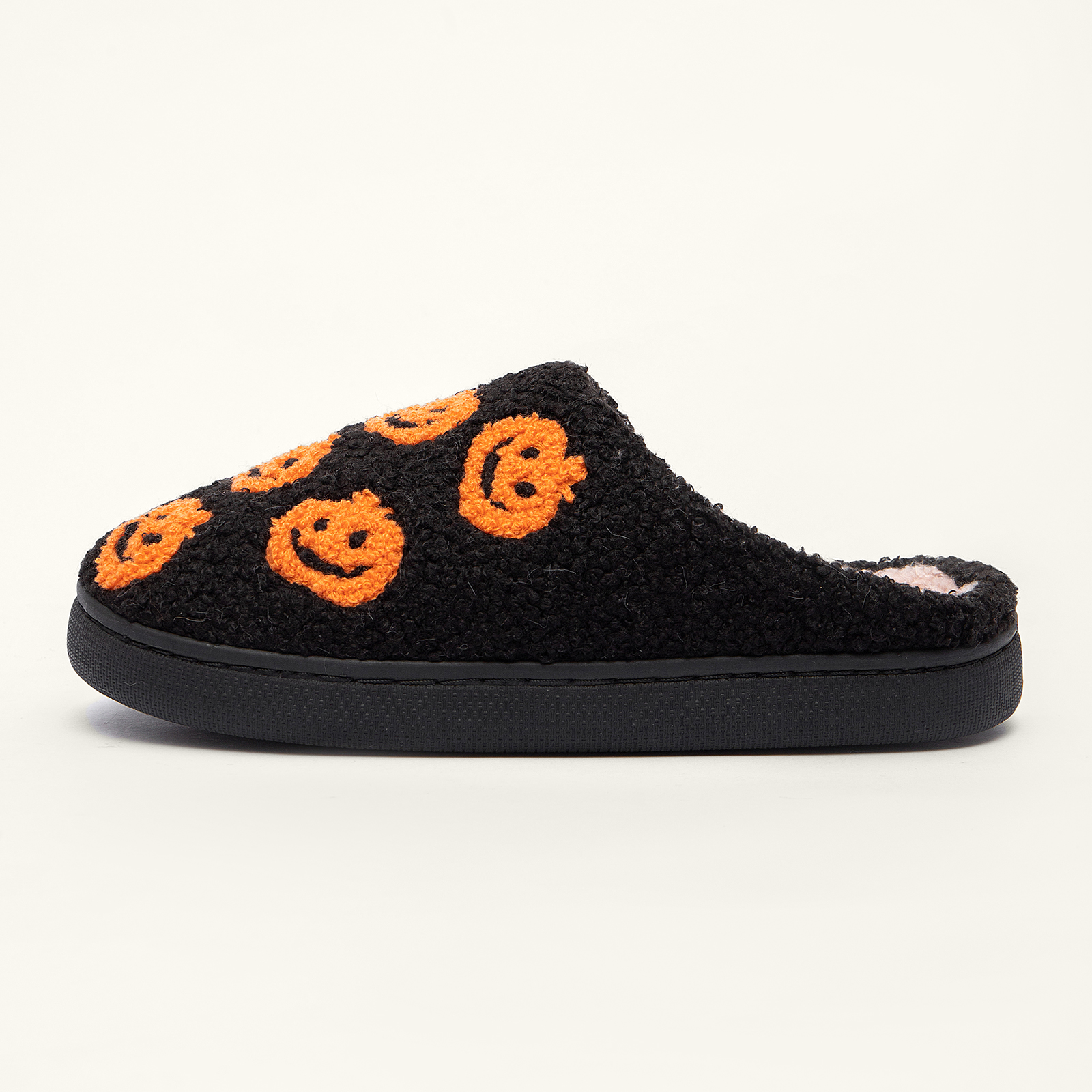 Halloween Pumpkin Slippers fo Women Indoor Fluffy House Slippers for Women and Men 