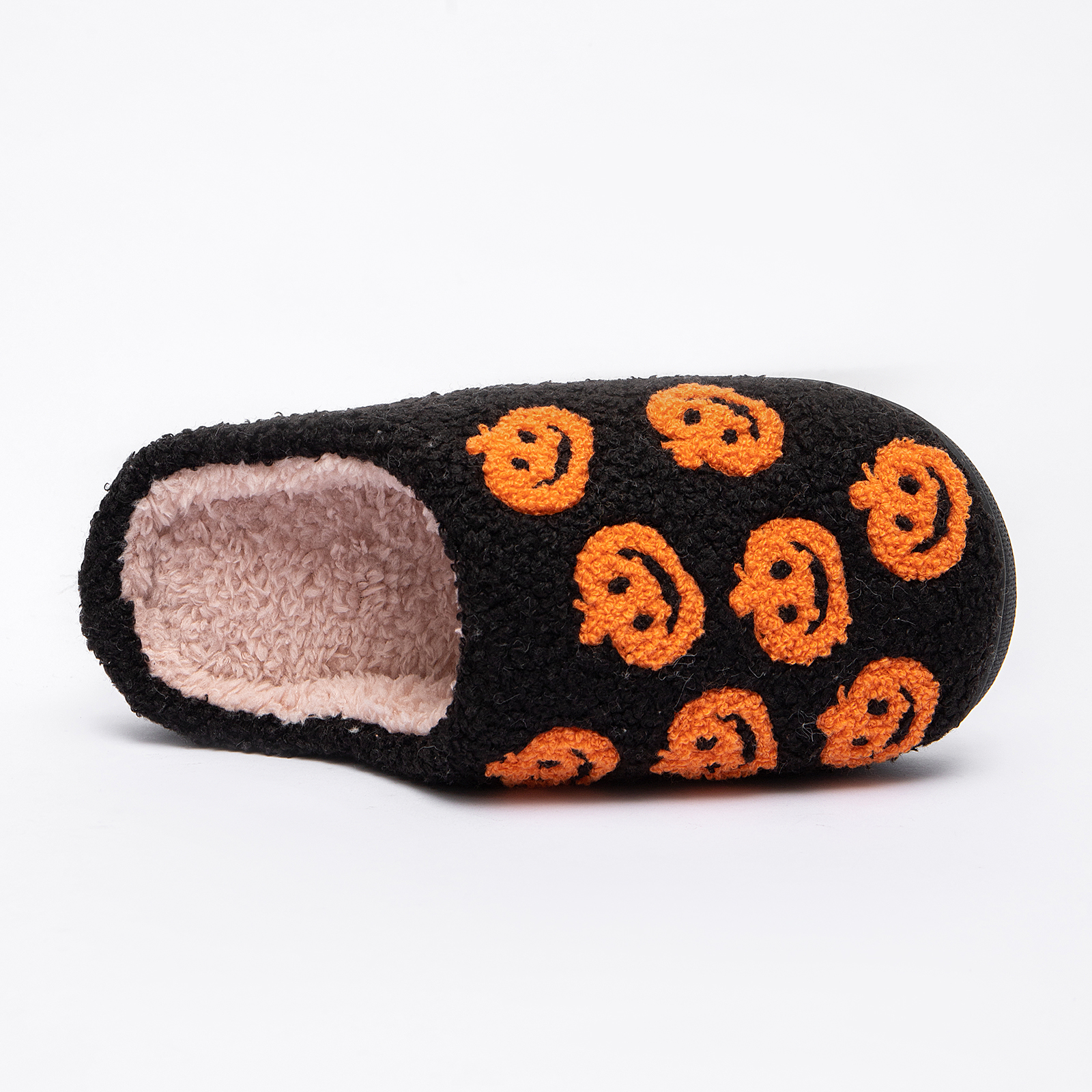 Halloween Pumpkin Slippers fo Women Indoor Fluffy House Slippers for Women and Men 