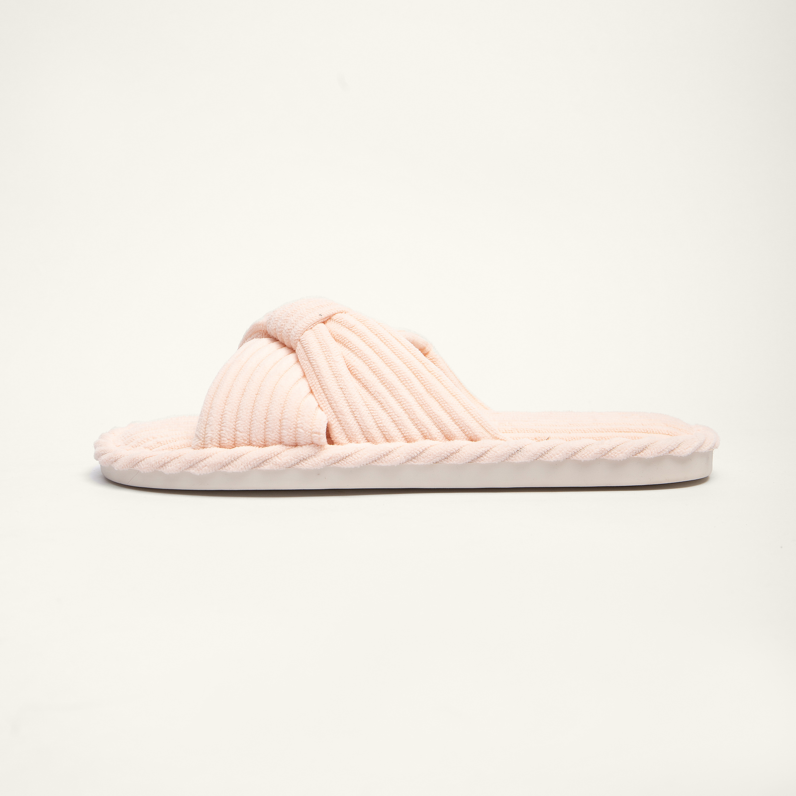  Comfy Slippers for Women Memory Foam House Bedroom Shoes Corduroy Bow Crossbands Slide Slipper Shoes 