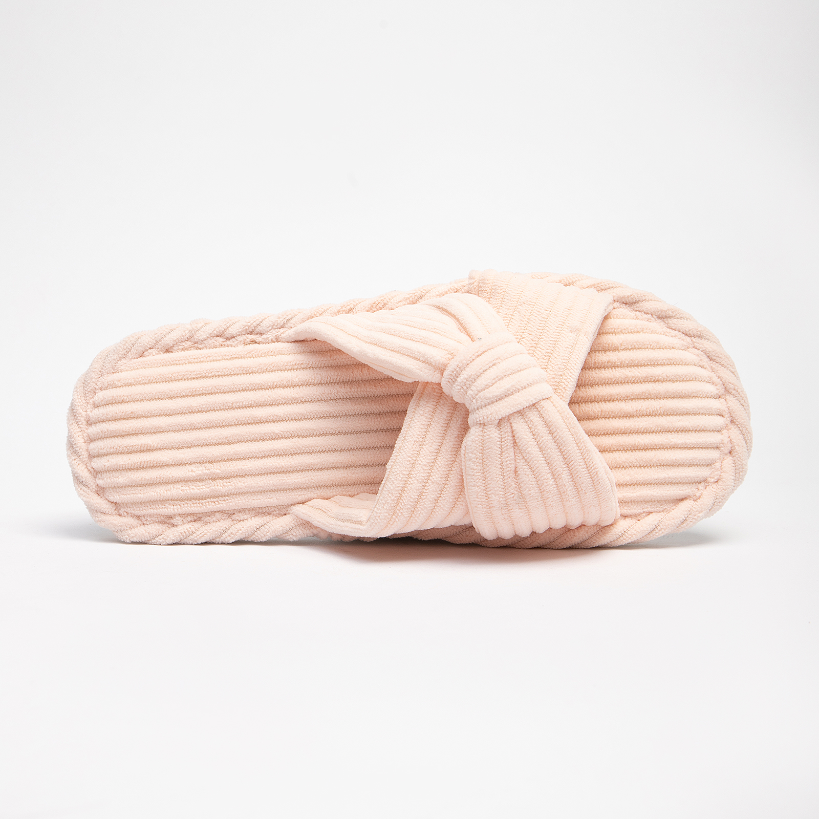  Comfy Slippers for Women Memory Foam House Bedroom Shoes Corduroy Bow Crossbands Slide Slipper Shoes 