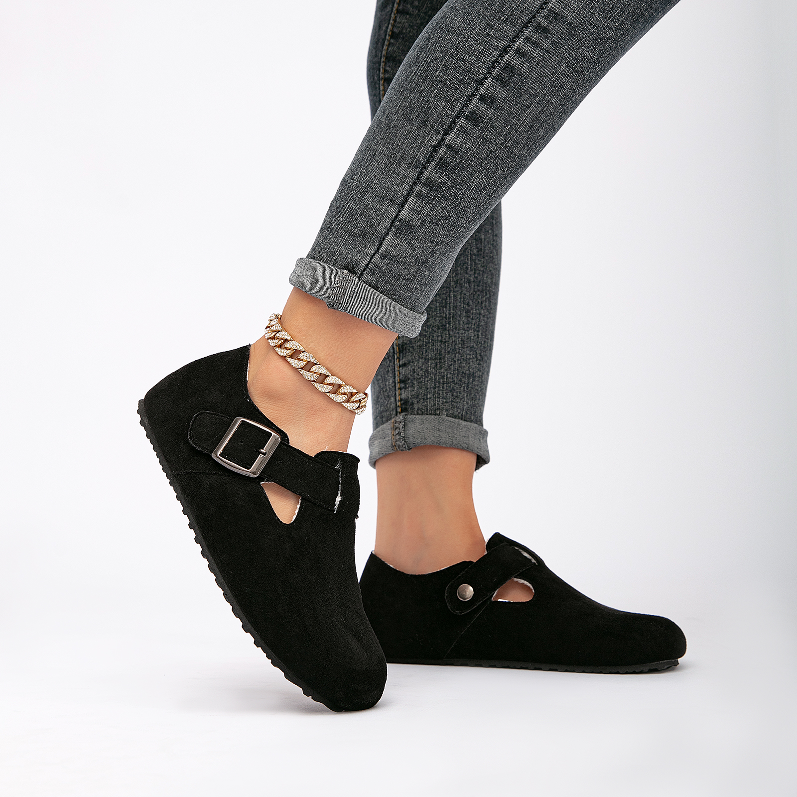 Suede Casual Shoes for Women and Men Stylish Cozy Plush Sports Shoes with Arch Support 