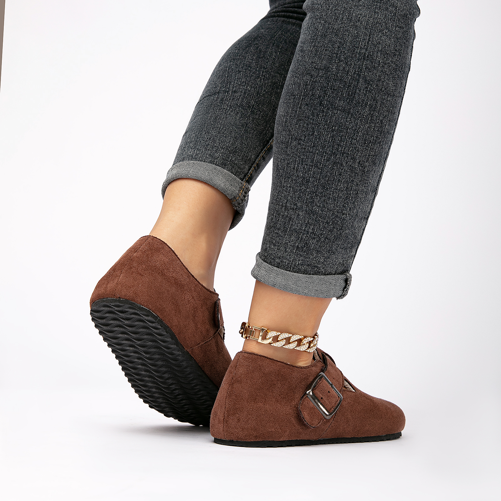 Suede Casual Shoes for Women and Men Stylish Cozy Plush Sports Shoes with Arch Support 