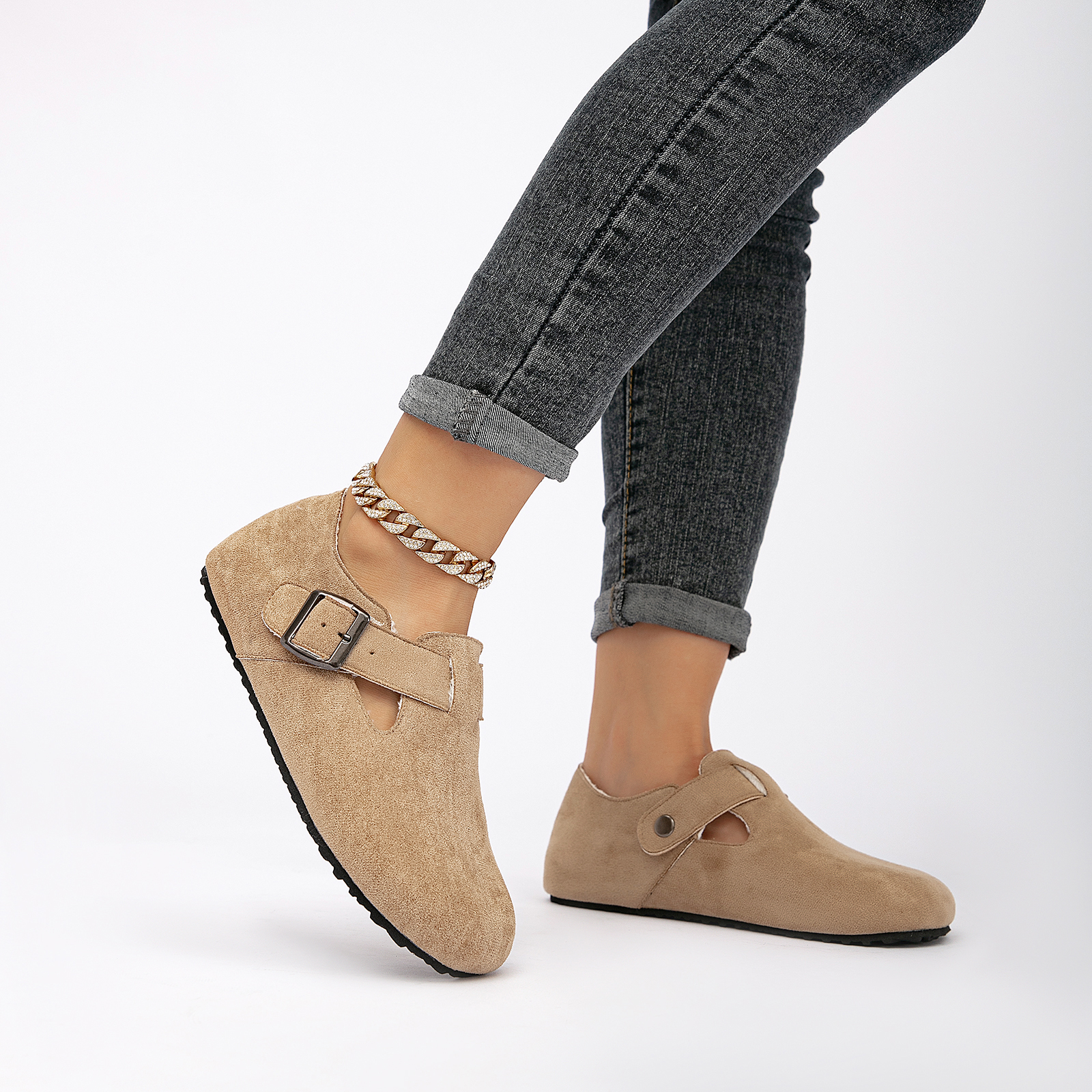 Suede Casual Shoes for Women and Men Stylish Cozy Plush Sports Shoes with Arch Support 