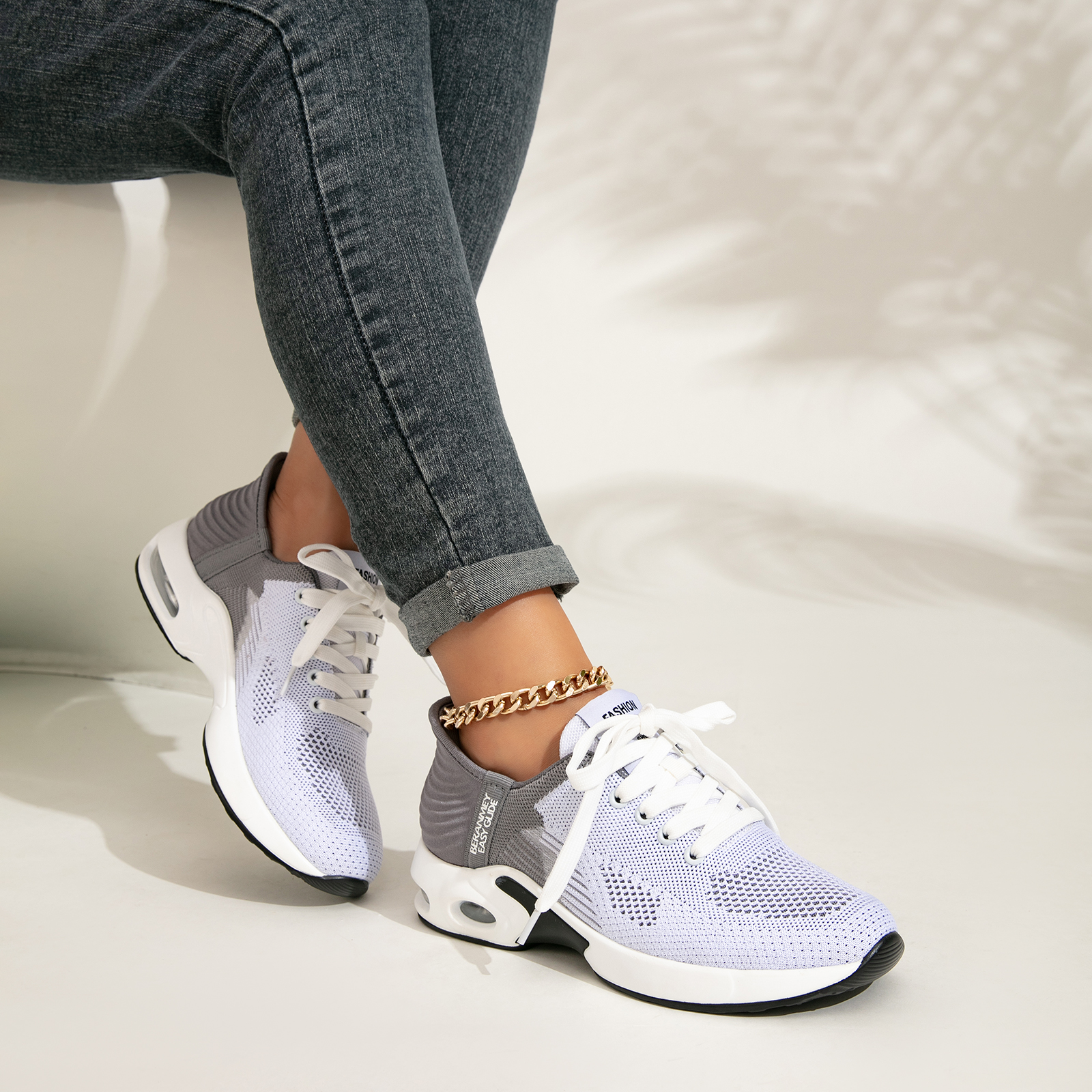 Breathable Mesh Air Cushion Sneakers