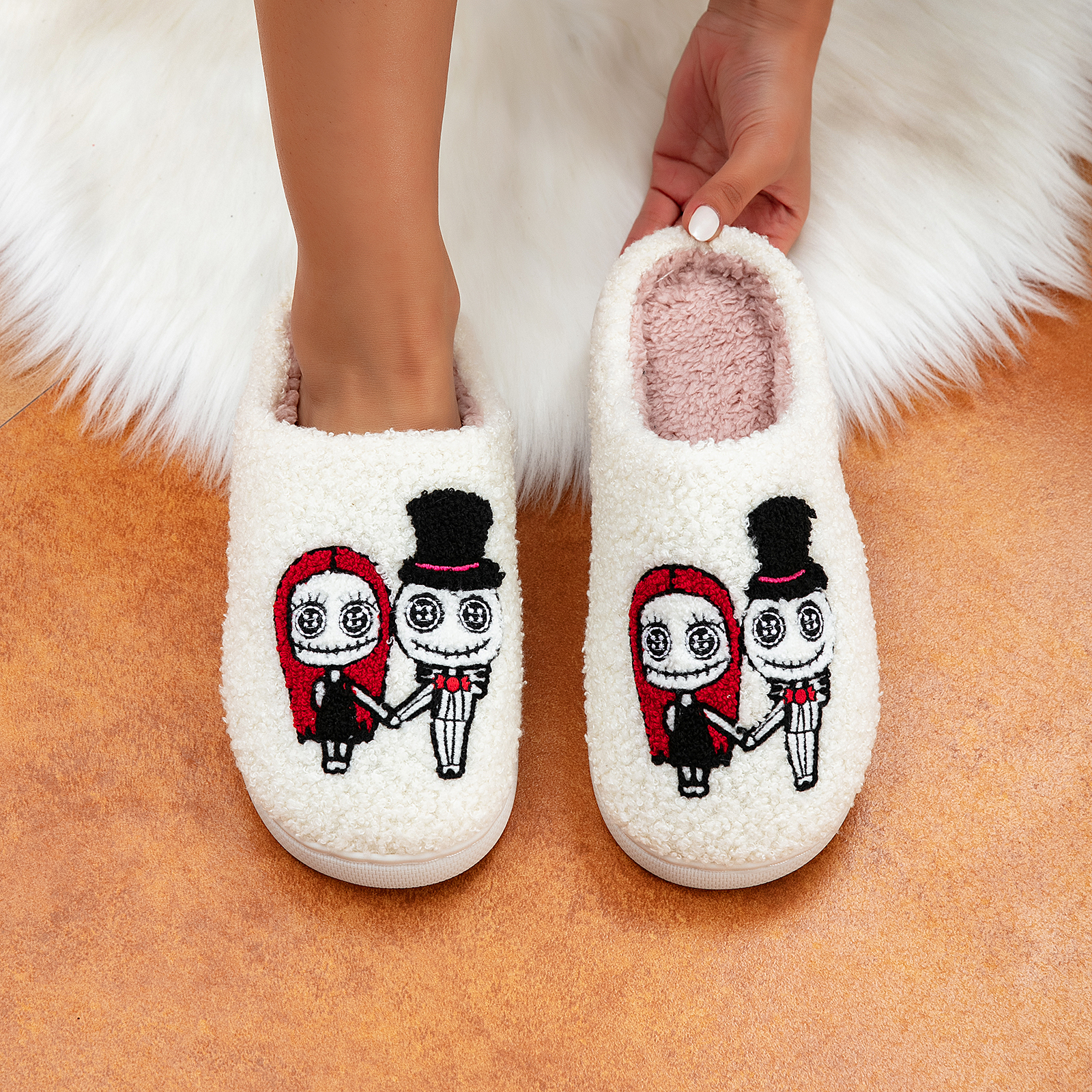 Cute Halloween Slippers  Plush Comfy Warm 