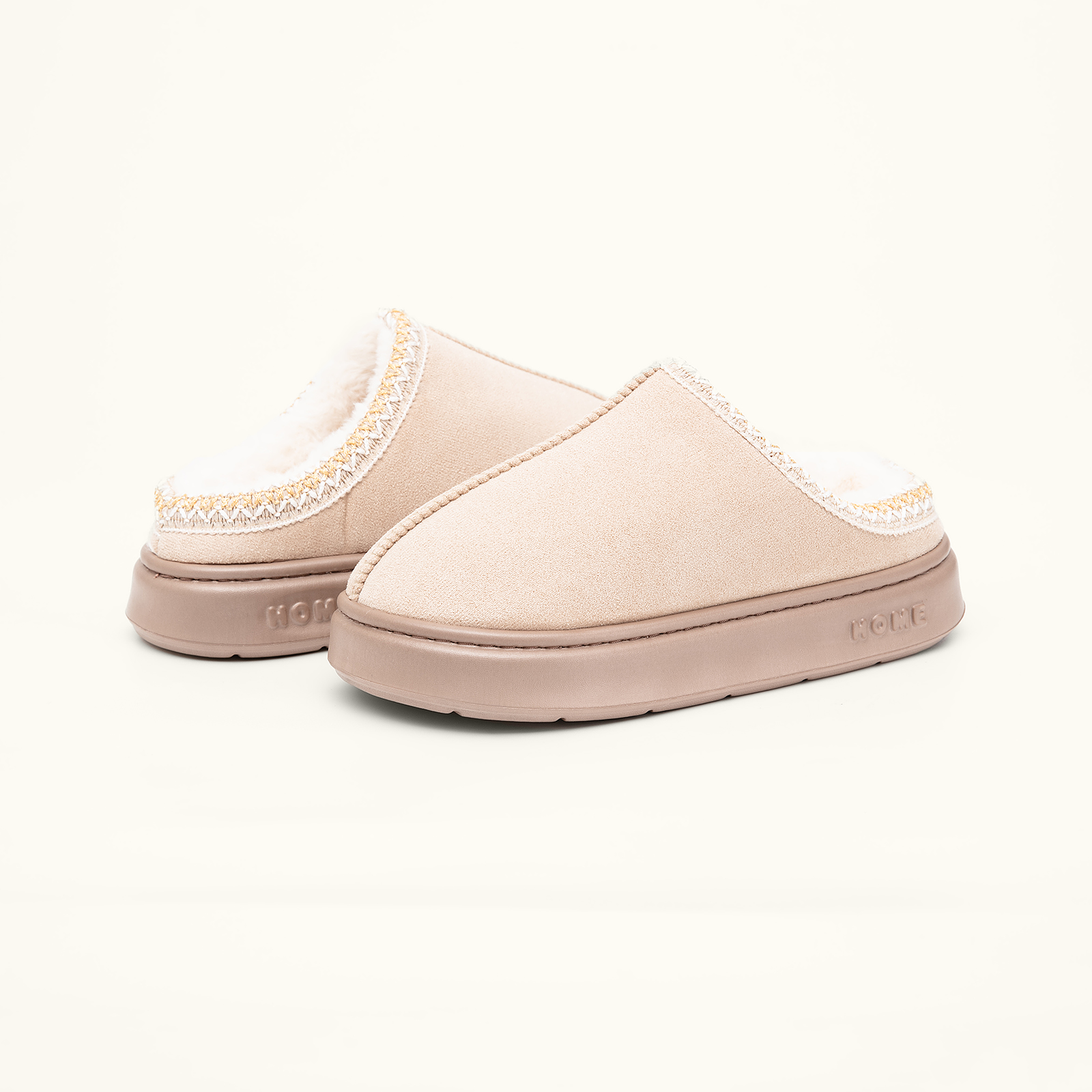 Short Ankle Slippers with Anti-Slip Sole 