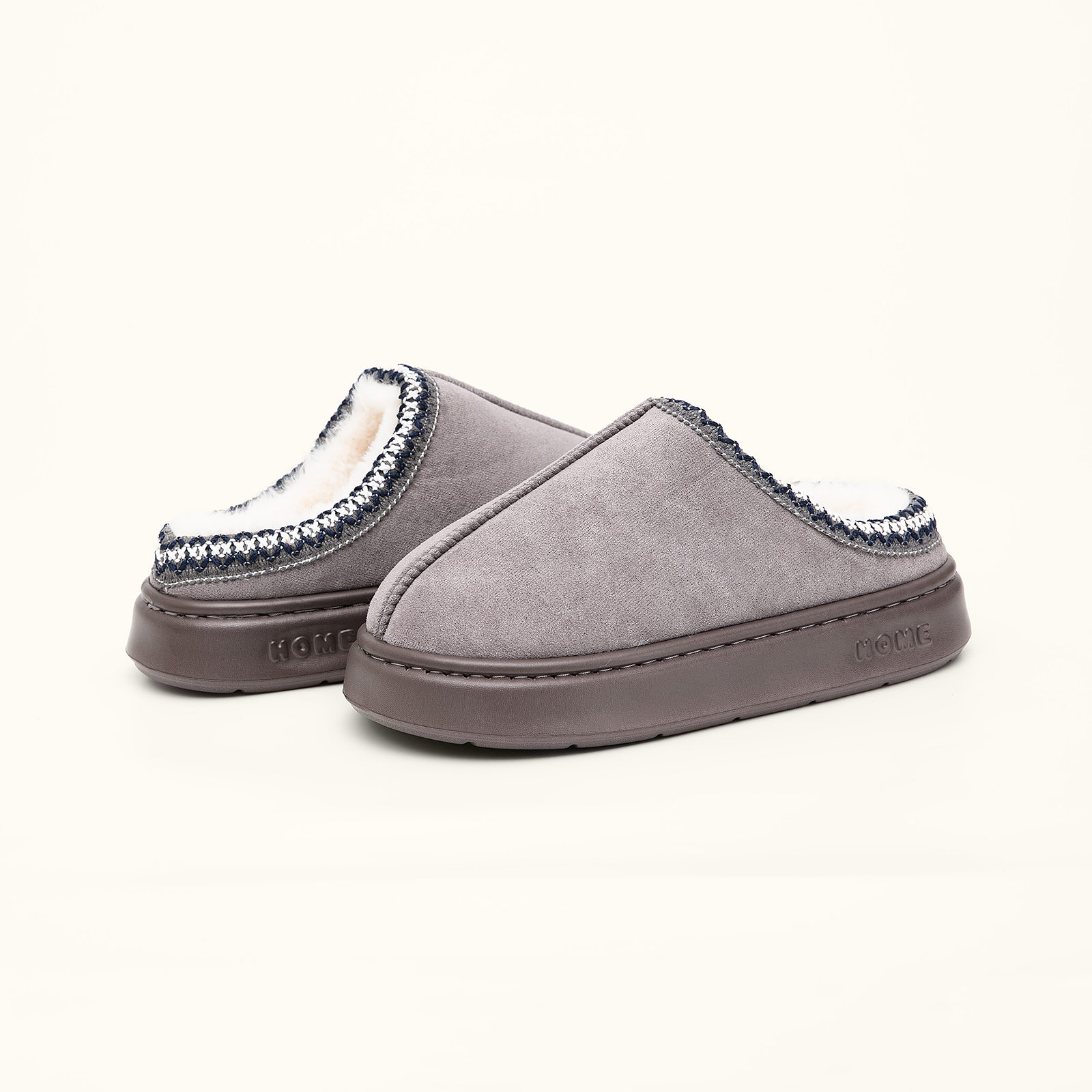 Short Ankle Slippers with Anti-Slip Sole 