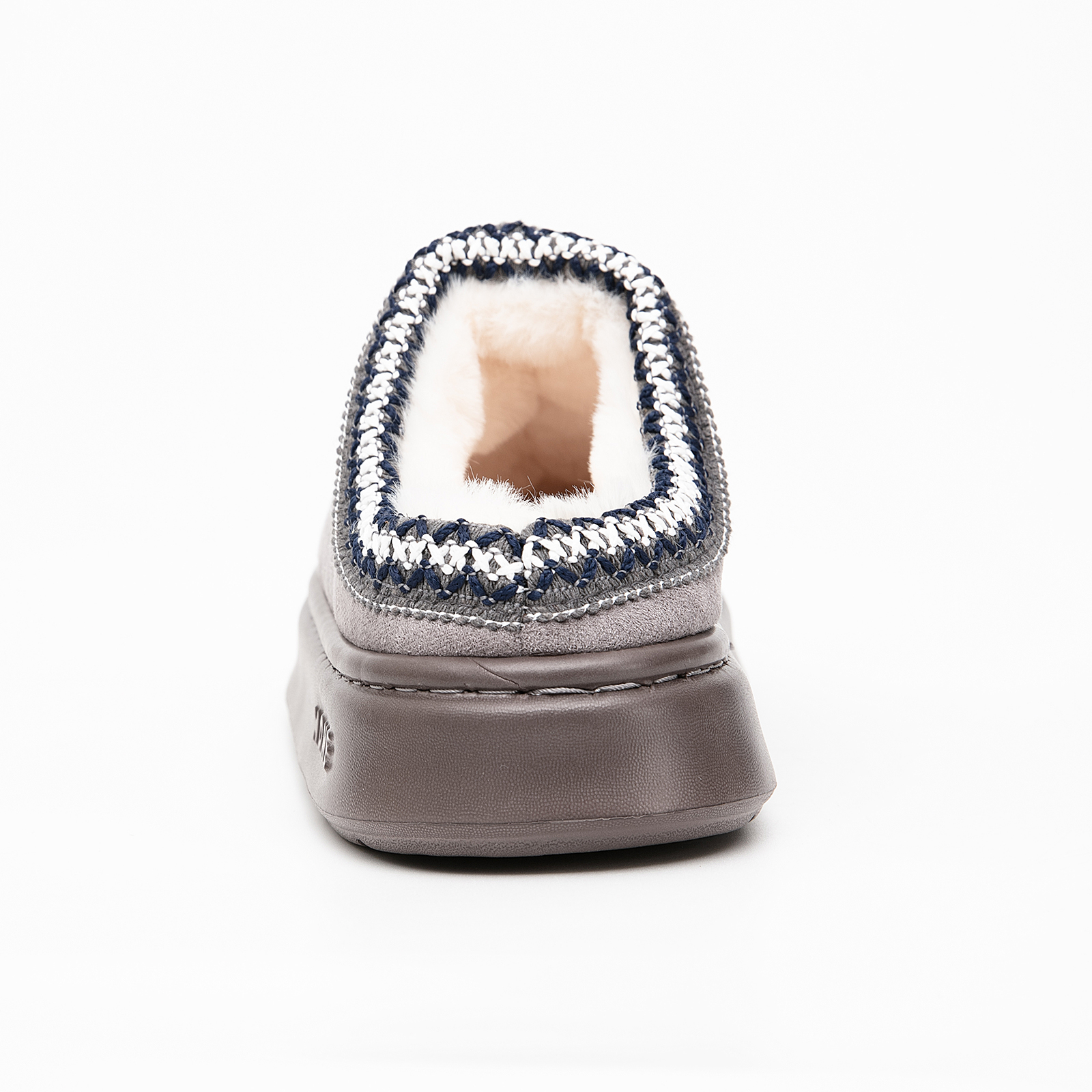 Cozy Platform Fuzzy Slippers for Women and Men Short Ankle Slippers with Anti-Slip Sole 